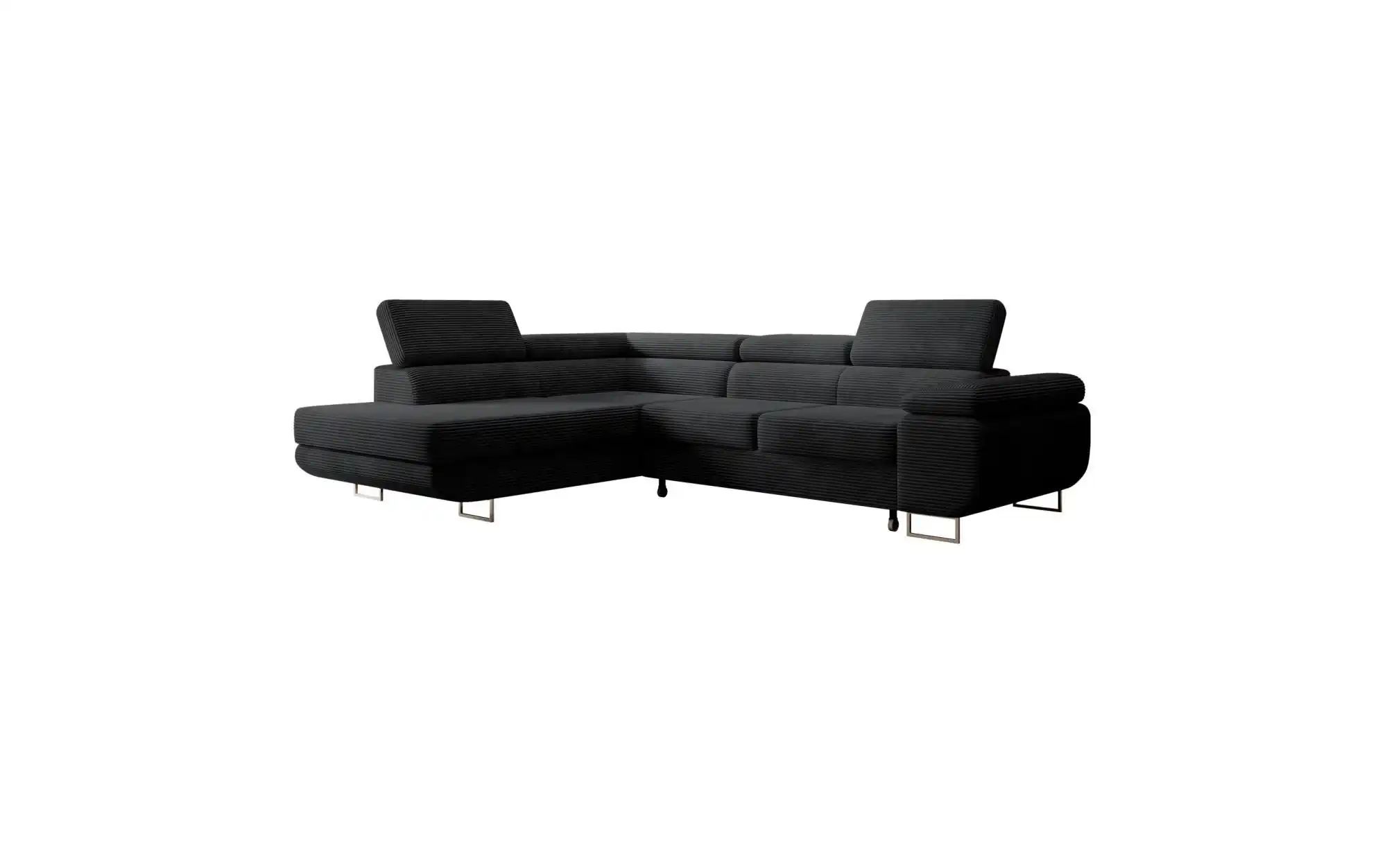Thumbnail - Selsey Ecksofa mit Schlaffunktion Stevil ¦ schwarz ¦ Maße (cm): B: 275 H: 90 Polstermöbel > Sofas > Ecksofas - Höffner