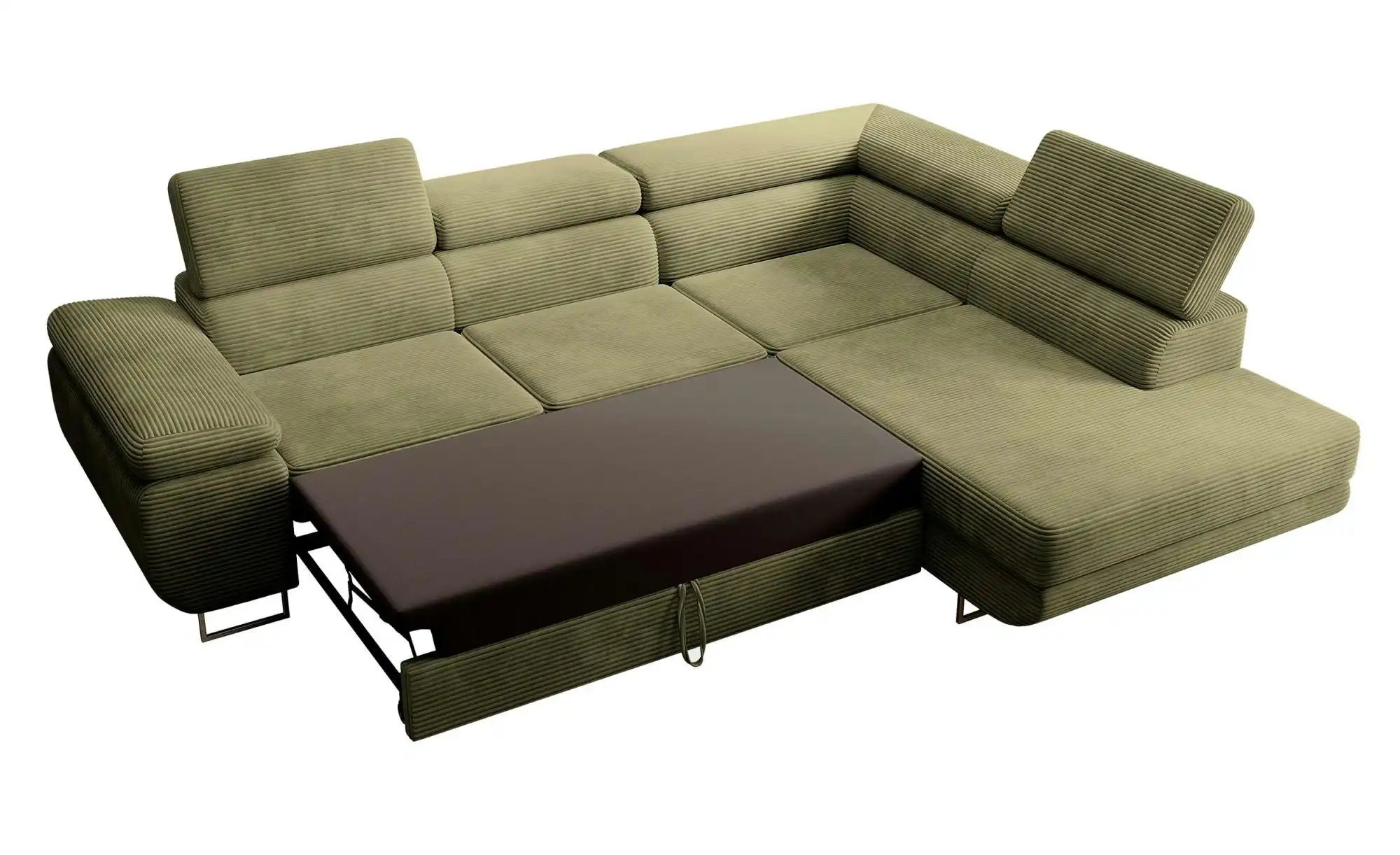Thumbnail - Ecksofa mit Schlaffunktion Stevil ¦ grün ¦ Maße (cm): B: 275 H: 90 Polstermöbel > Sofas > Ecksofas - Höffner