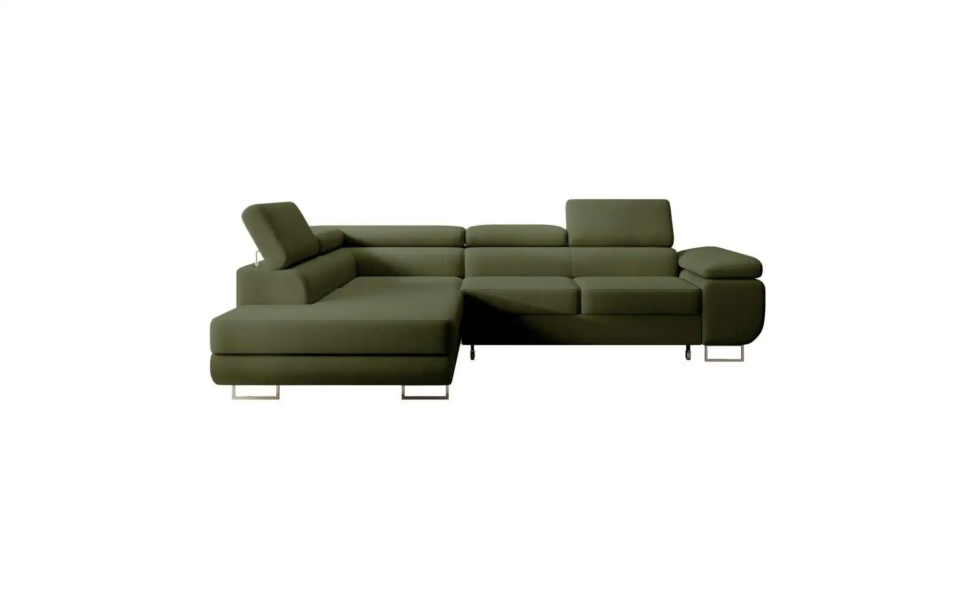 Selsey Ecksofa mit Schlaffunktion Stevil ¦ grün ¦ Maße (cm): B: 275 H: 90 P günstig online kaufen