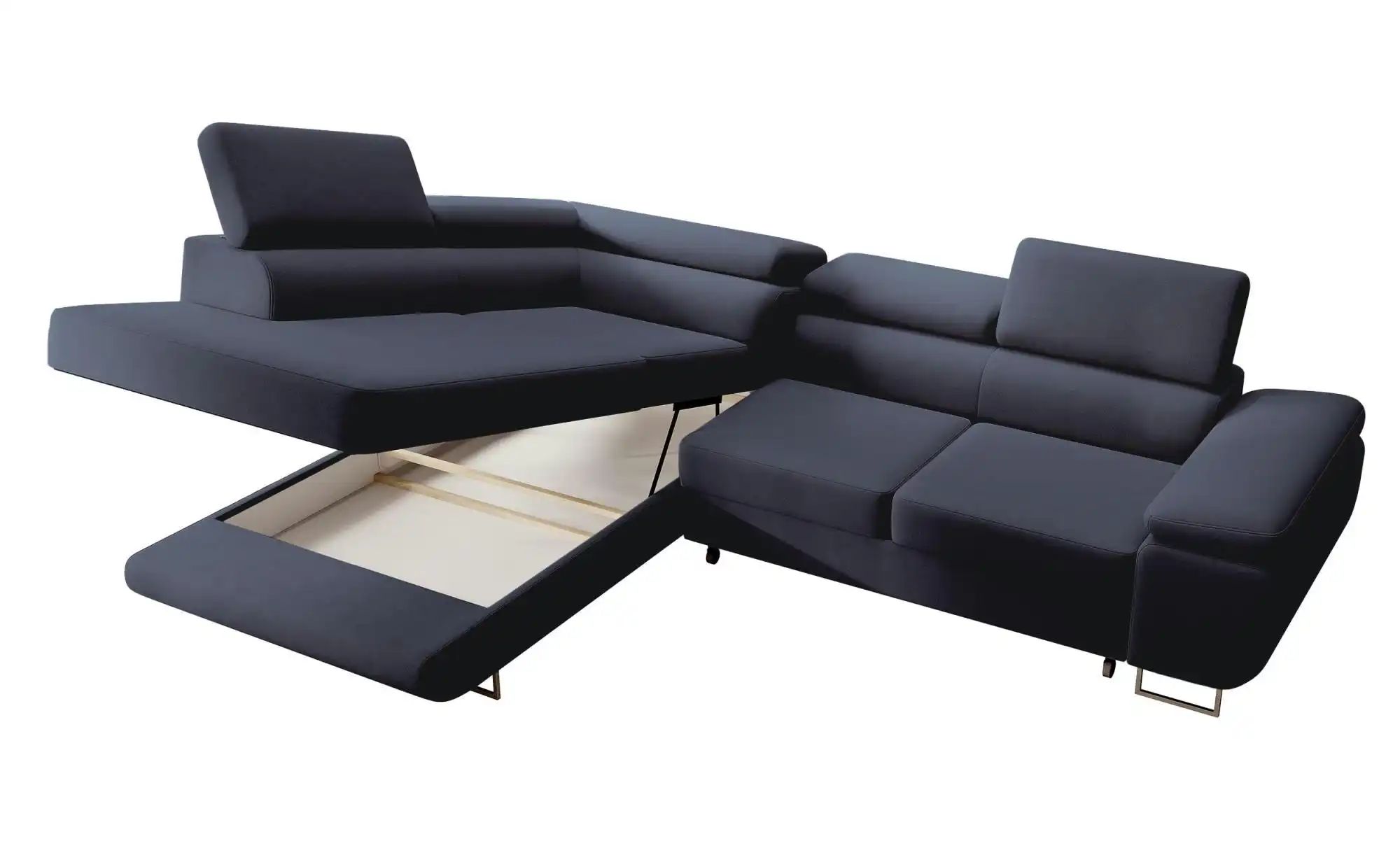 Ecksofa  Stevil ¦ blau ¦ Maße (cm): B: 275 H: 90 Polstermöbel > Sofas > Eck günstig online kaufen