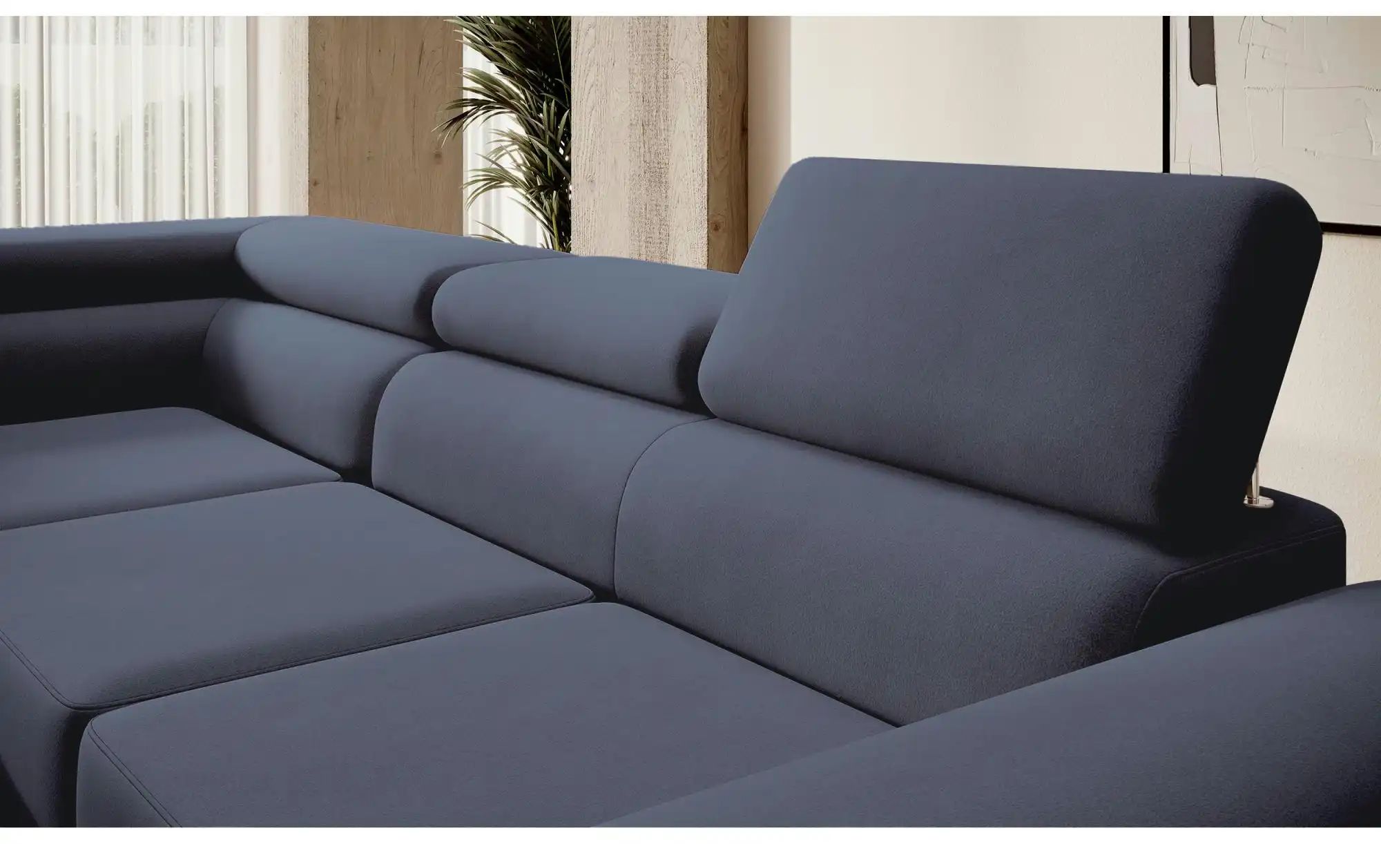 Thumbnail - Ecksofa mit Schlaffunktion Stevil ¦ blau ¦ Maße (cm): B: 275 H: 90 Polstermöbel > Sofas > Ecksofas - Höffner