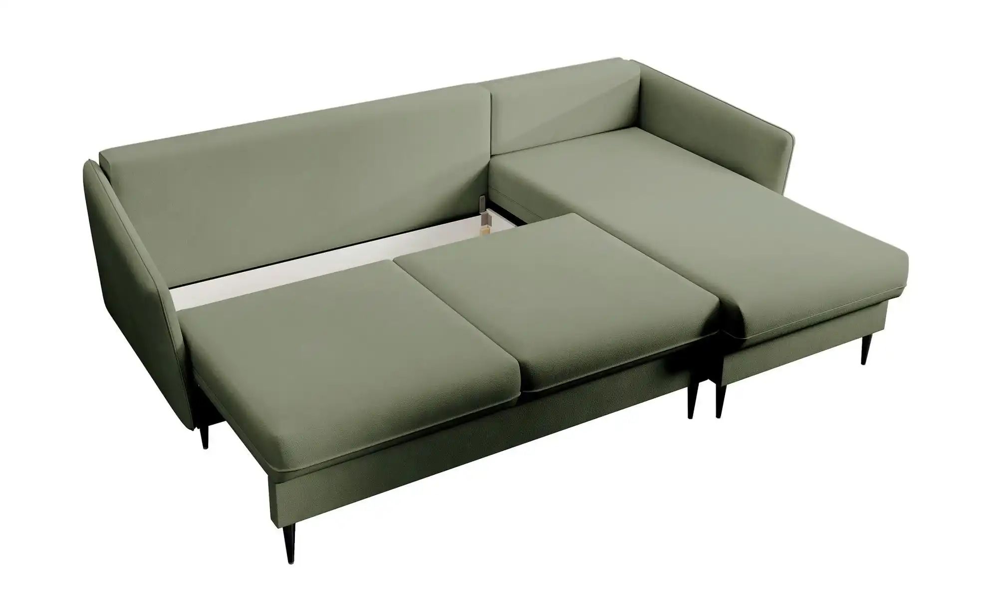 Thumbnail - Selsey Ecksofa mit Schlaffunktion Volio ¦ grün ¦ Maße (cm): B: 223 H: 88 Polstermöbel > Sofas > 3-Sitzer - Höffner