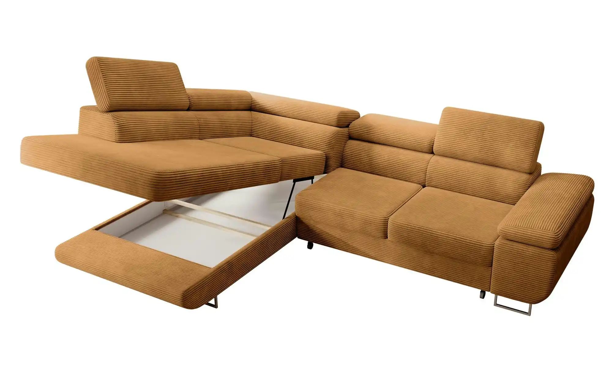 Selsey Ecksofa mit Schlaffunktion Stevil ¦ gelb ¦ Maße (cm): B: 275 H: 90 P günstig online kaufen