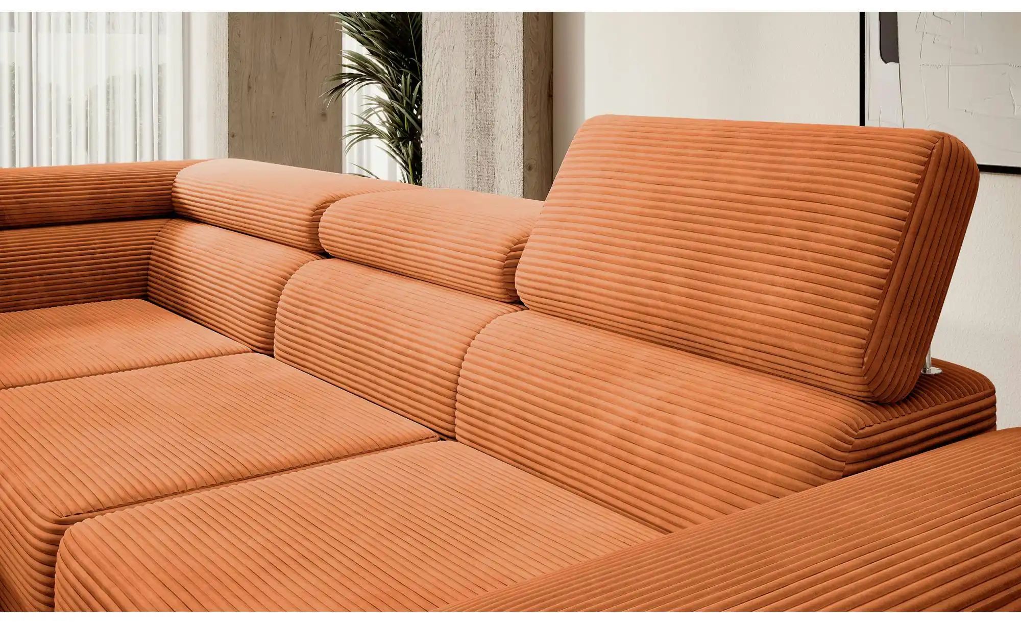 Selsey Ecksofa mit Schlaffunktion Stevil ¦ kupfer ¦ Maße (cm): B: 275 H: 90 günstig online kaufen