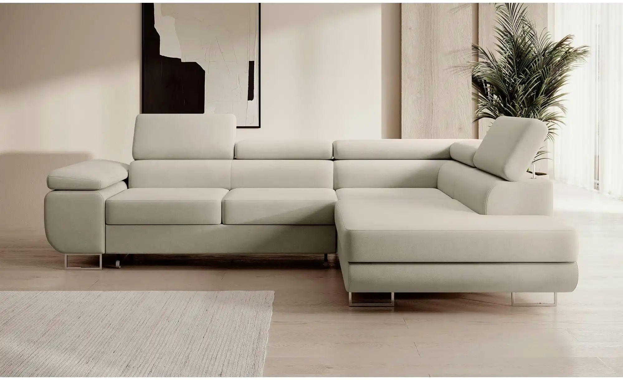 Thumbnail - Selsey Ecksofa mit Schlaffunktion Stevil ¦ grau ¦ Maße (cm): B: 275 H: 90 Polstermöbel > Sofas > Ecksofas - Höffner