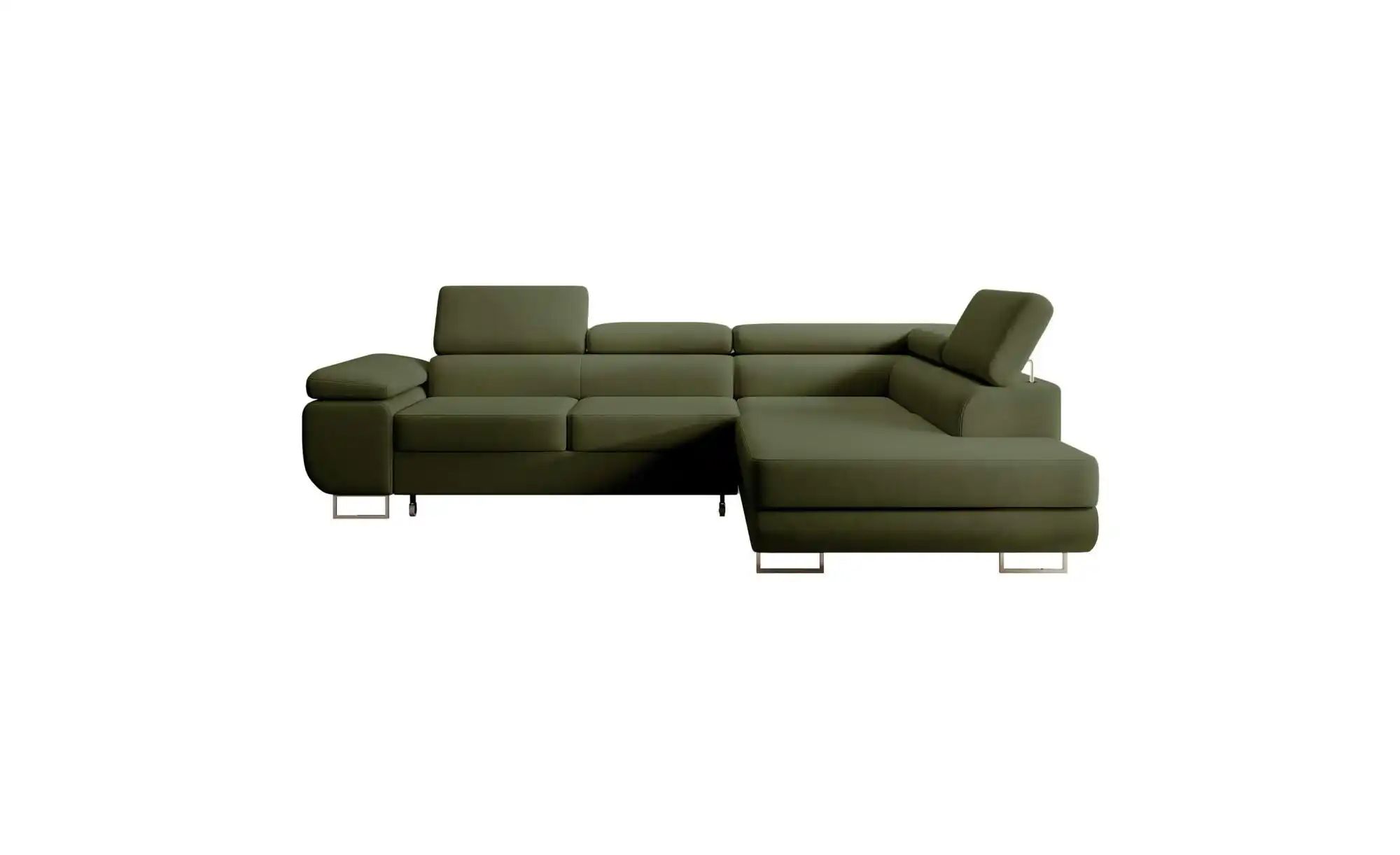 Selsey Ecksofa mit Schlaffunktion Stevil ¦ grün ¦ Maße (cm): B: 275 H: 90 P günstig online kaufen