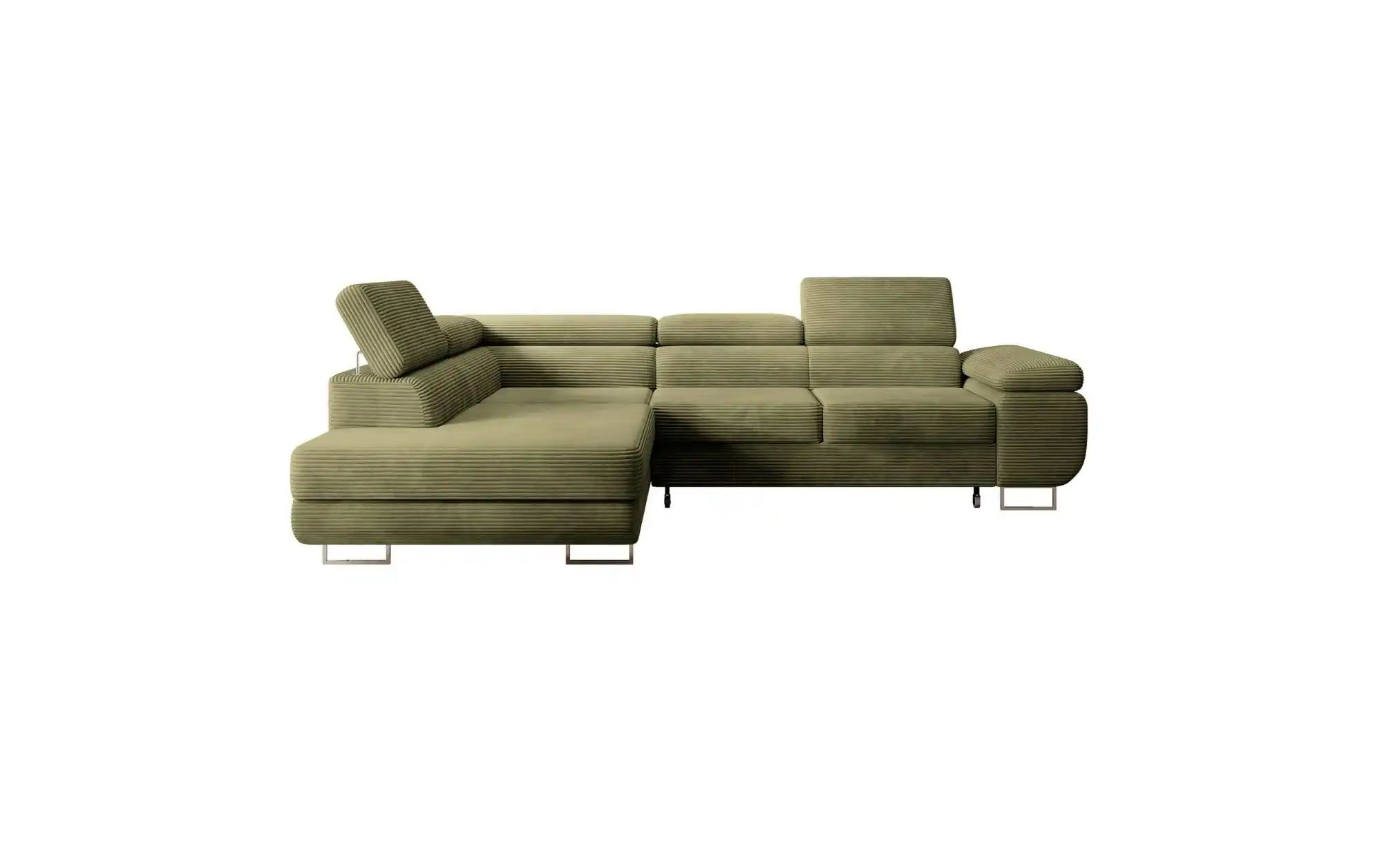 Selsey Ecksofa mit Schlaffunktion Stevil ¦ grün ¦ Maße (cm): B: 275 H: 90 P günstig online kaufen