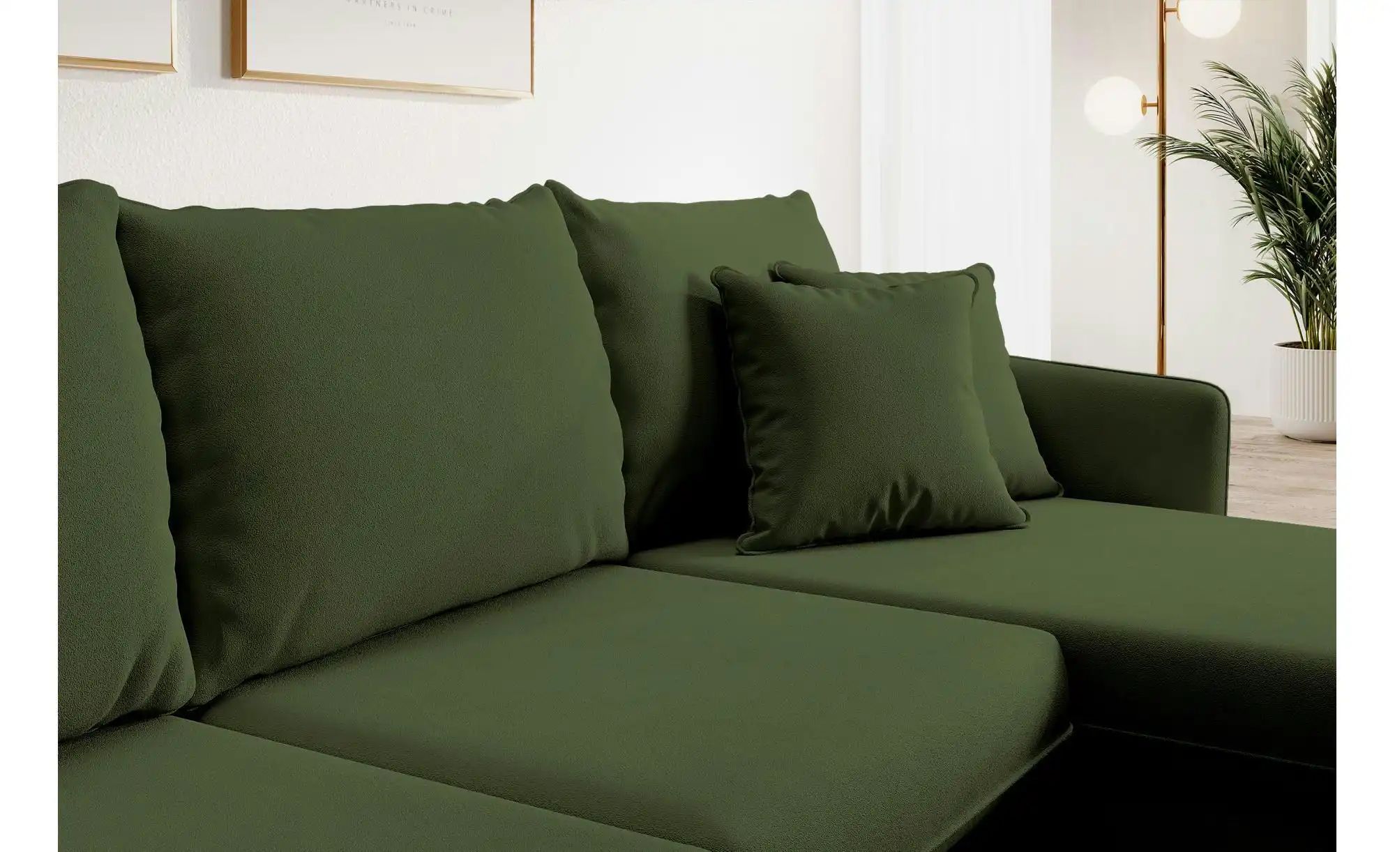 Ecksofa  Volio ¦ grün ¦ Maße (cm): B: 223 H: 88 Polstermöbel > Sofas > Ecks günstig online kaufen