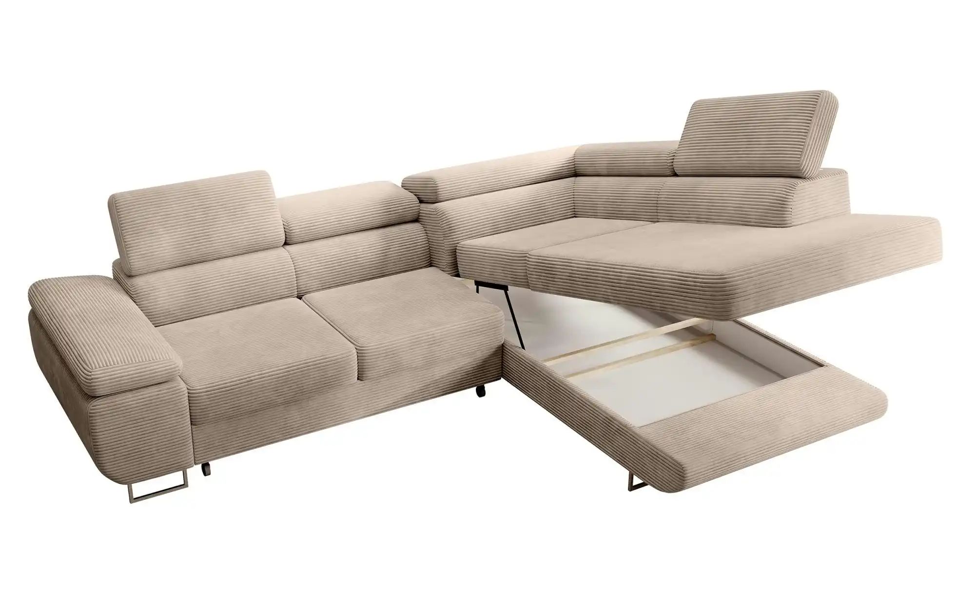 Selsey Ecksofa mit Schlaffunktion Stevil ¦ beige ¦ Maße (cm): B: 275 H: 90 günstig online kaufen