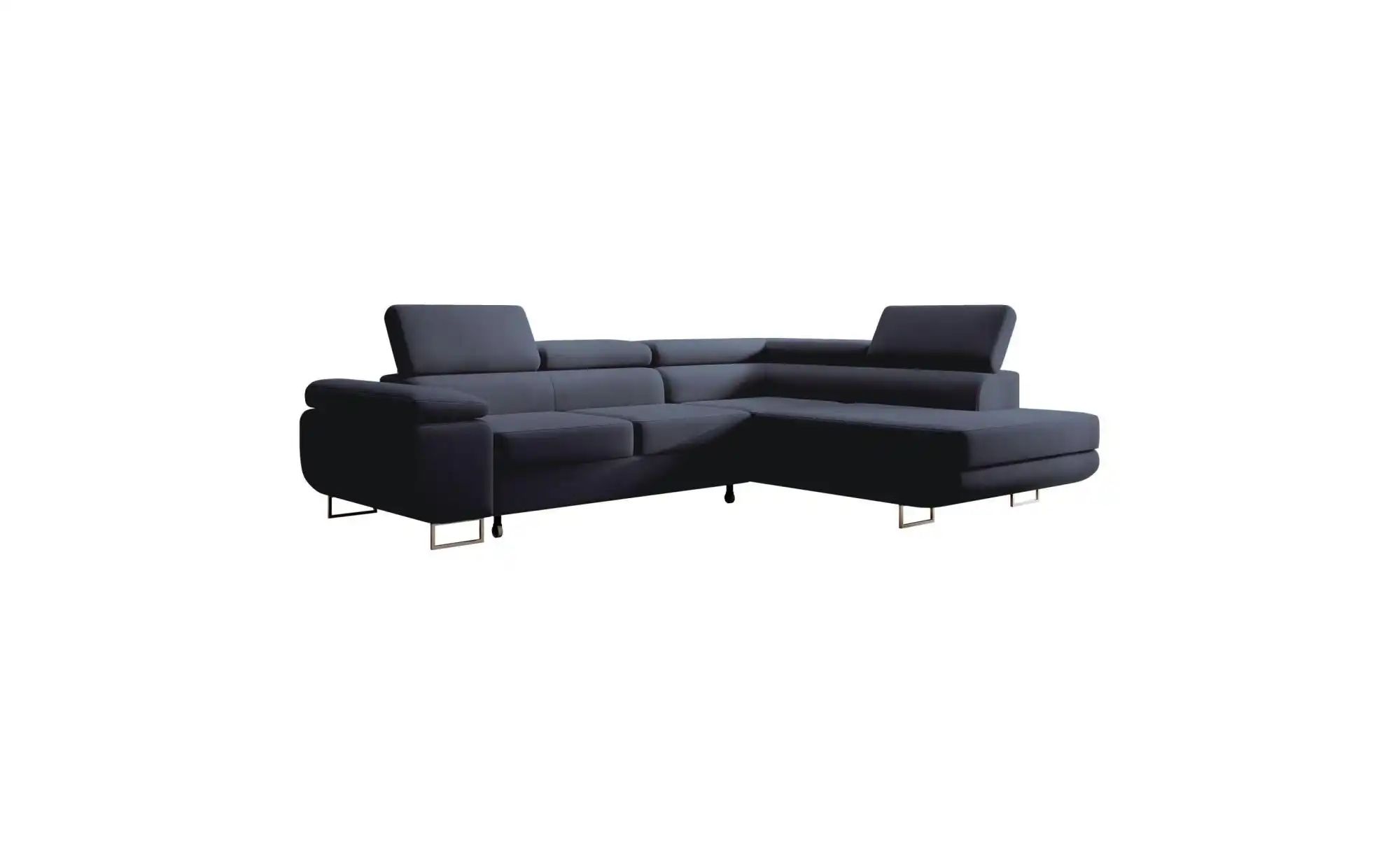 Ecksofa mit Schlaffunktion Stevil ¦ blau ¦ Maße (cm): B: 275 H: 90 Polsterm günstig online kaufen