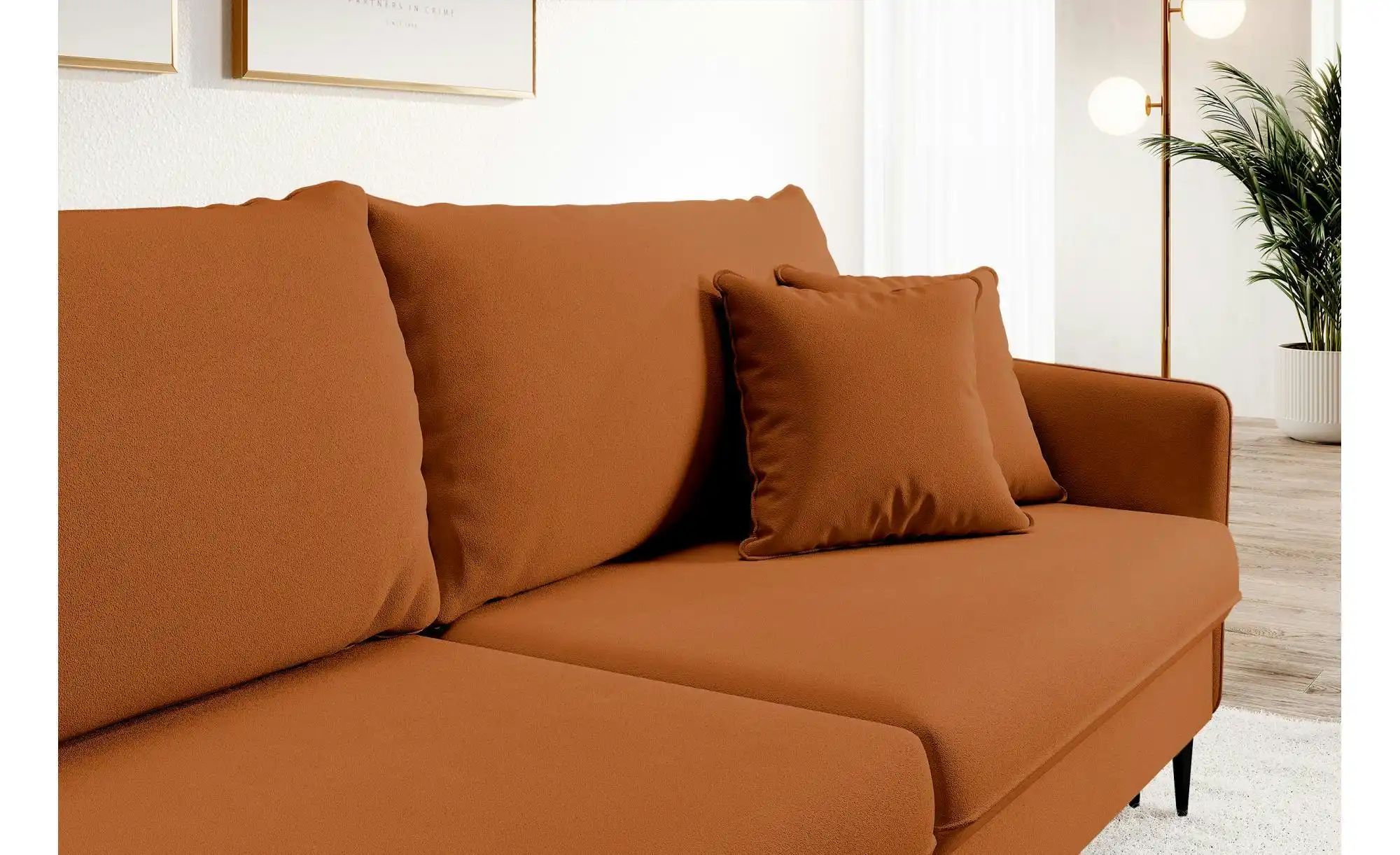 Thumbnail - Einzelsofa mit Schlaffunktion Volio ¦ kupfer ¦ Maße (cm): B: 221 H: 90 Polstermöbel > Sofas > 3-Sitzer - Höffner