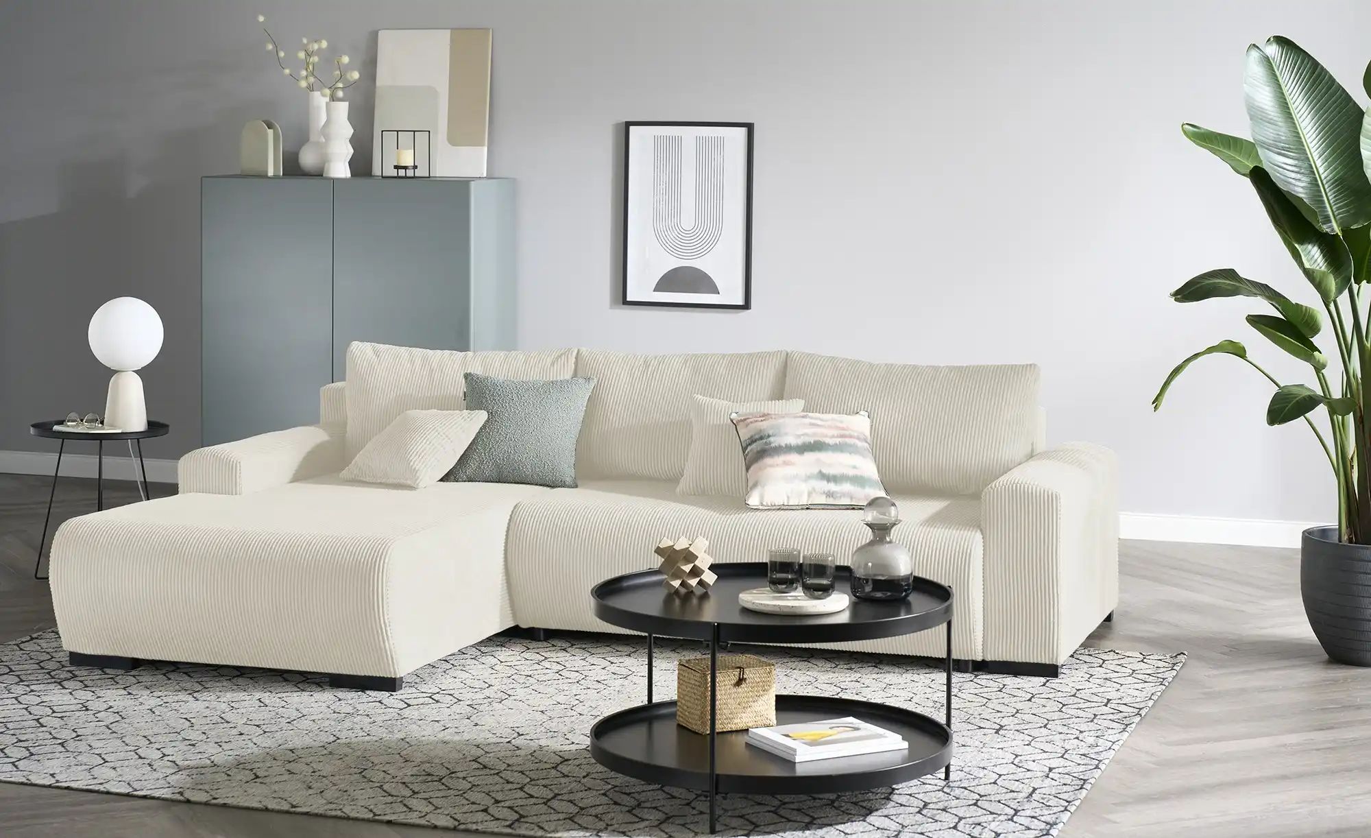 Thumbnail - smart Ecksofa  Nelly ¦ beige ¦ Maße (cm): B: 270 H: 85 T: 185.0 Polstermöbel > Sofas > Ecksofas - Höffner