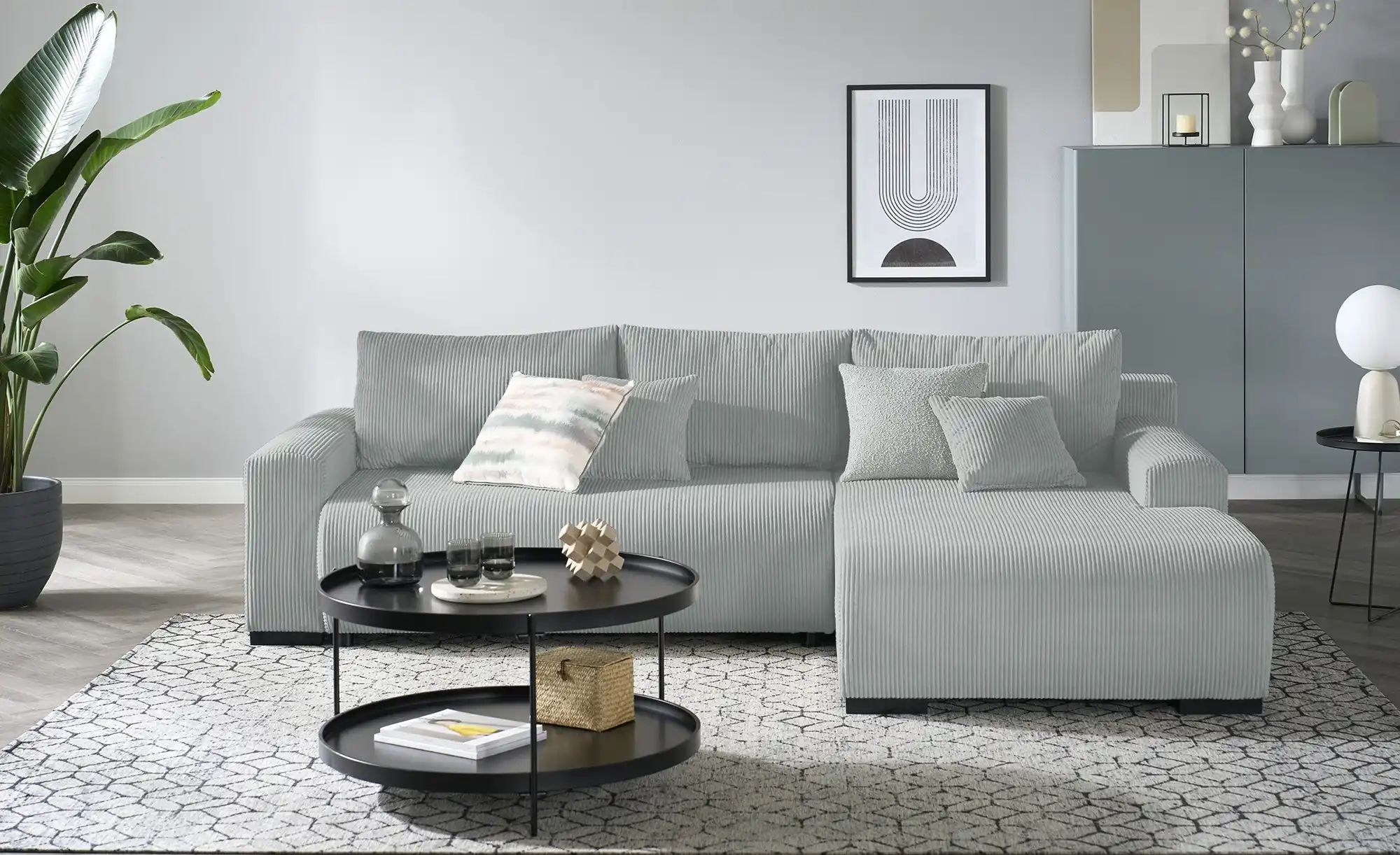 smart Ecksofa  Nelly ¦ grau ¦ Maße (cm): B: 270 H: 85 T: 185.0 Polstermöbel günstig online kaufen