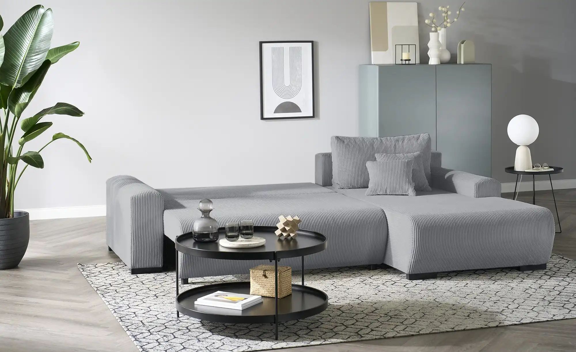 smart Ecksofa  Nelly ¦ grau ¦ Maße (cm): B: 270 H: 85 T: 185.0 Polstermöbel günstig online kaufen