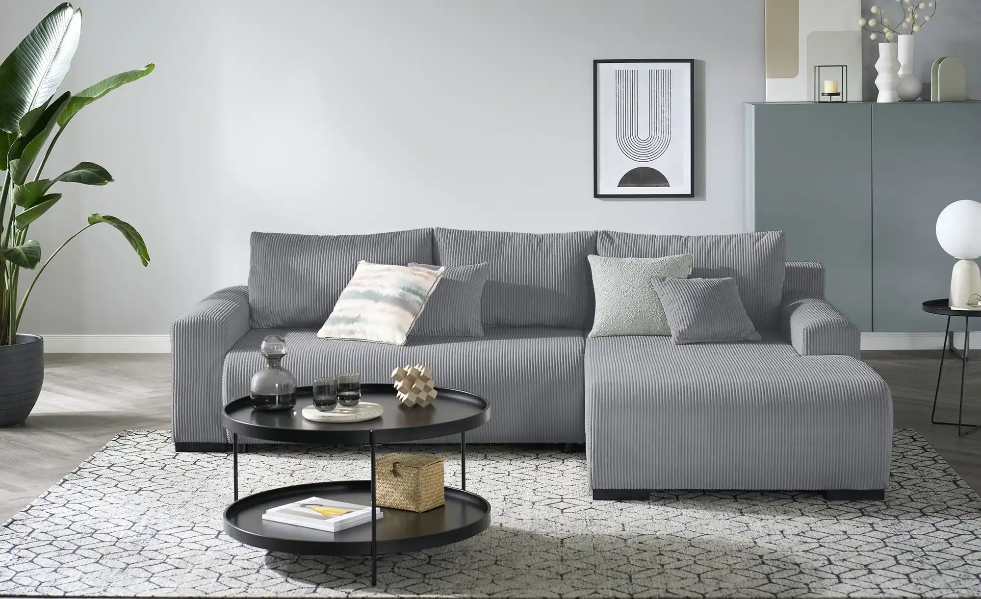 smart Ecksofa  Nelly ¦ grau ¦ Maße (cm): B: 270 H: 85 T: 185.0 Polstermöbel günstig online kaufen
