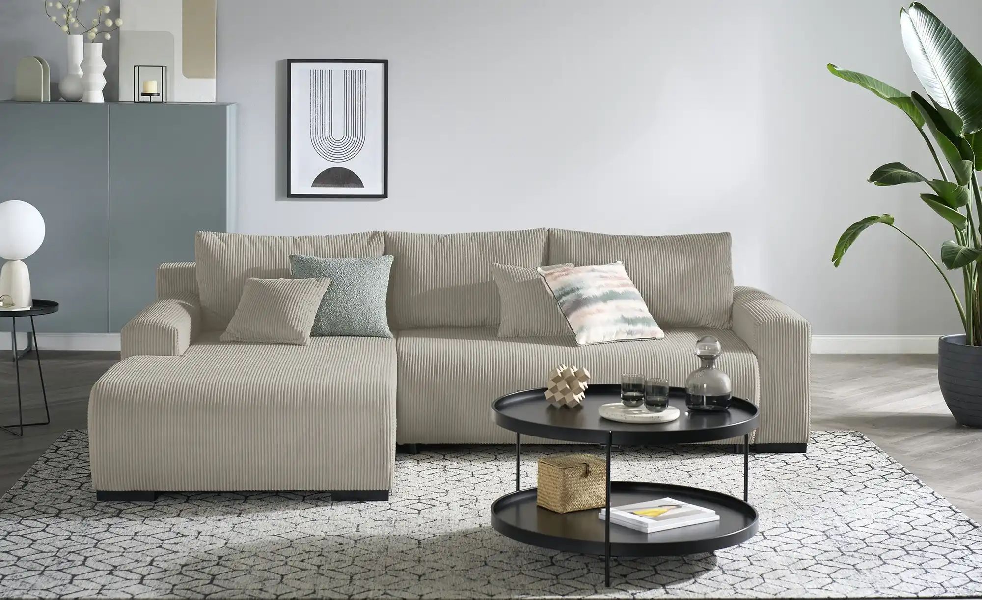 smart Ecksofa  Nelly ¦ beige ¦ Maße (cm): B: 270 H: 85 T: 185.0 Polstermöbe günstig online kaufen