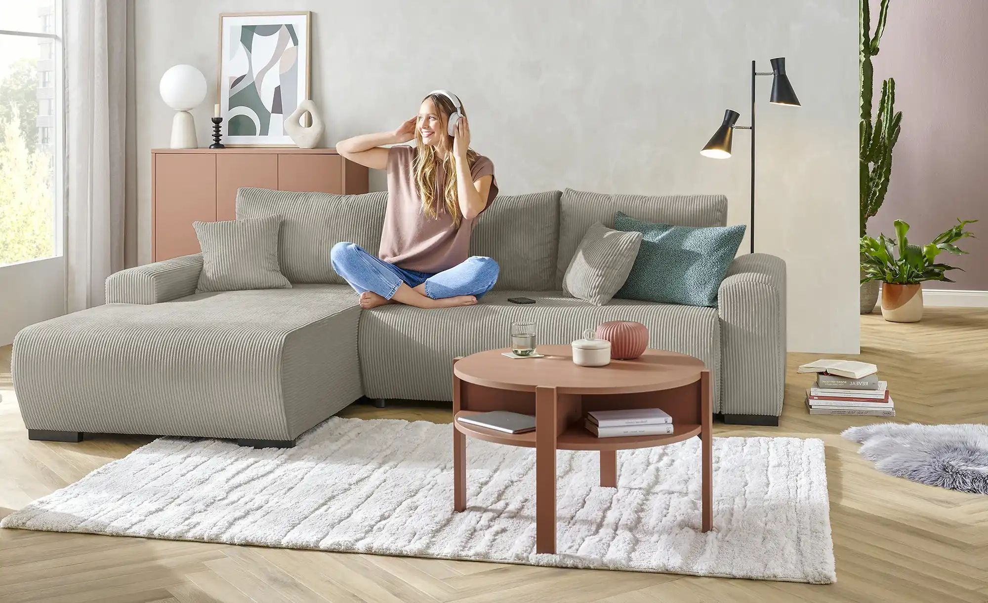 smart Ecksofa  Nelly ¦ beige ¦ Maße (cm): B: 270 H: 85 T: 185.0 Polstermöbe günstig online kaufen