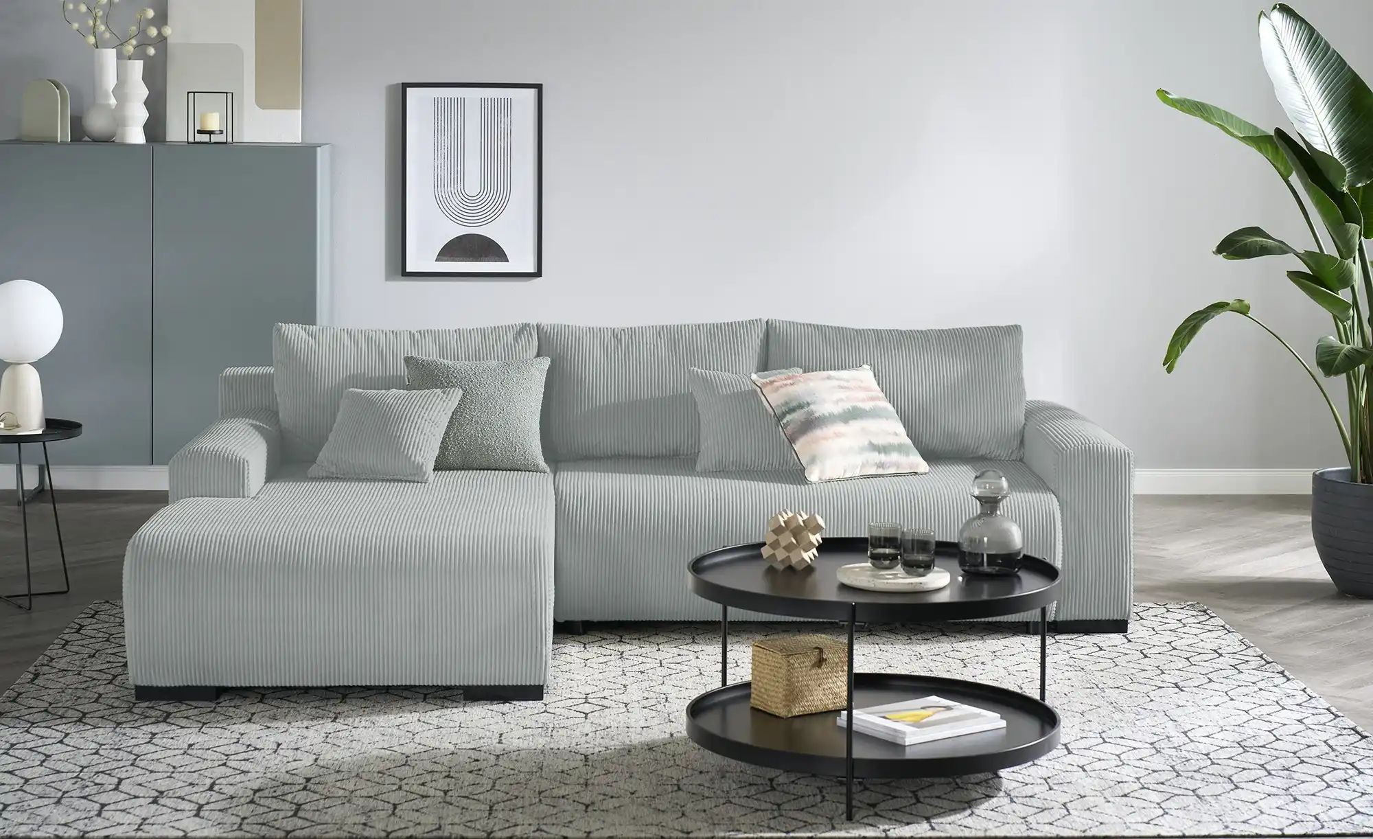 smart Ecksofa  Nelly ¦ grau ¦ Maße (cm): B: 270 H: 85 T: 185.0 Polstermöbel günstig online kaufen