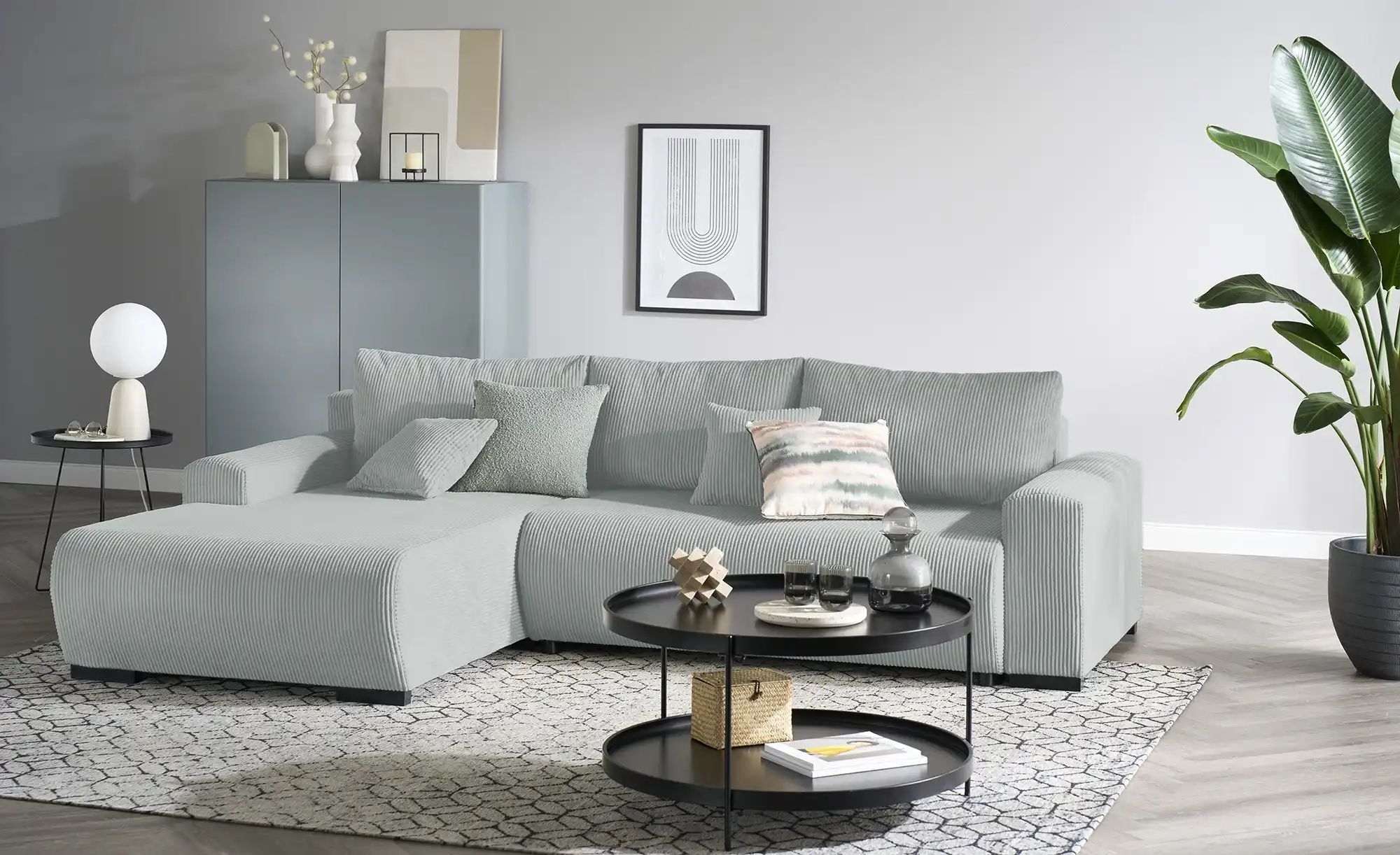 smart Ecksofa  Nelly ¦ grau ¦ Maße (cm): B: 270 H: 85 T: 185.0 Polstermöbel günstig online kaufen