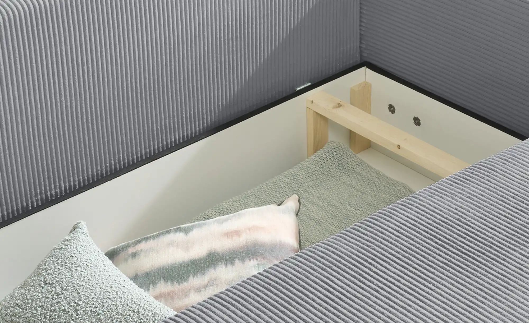 Thumbnail - smart Ecksofa Nelly ¦ grau ¦ Maße (cm): B: 270 H: 85 T: 185.0 Polstermöbel > Sofas > 3-Sitzer - Höffner