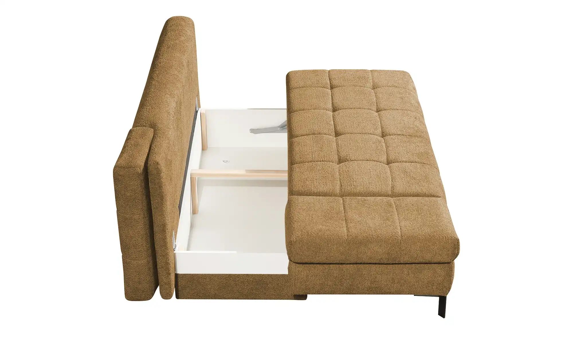 Thumbnail - Querschläfer aus Bouclé Sammy ¦ gelb ¦ Maße (cm): B: 206 H: 98 T: 98.0 Polstermöbel > Sofas > 2-Sitzer - Höffner