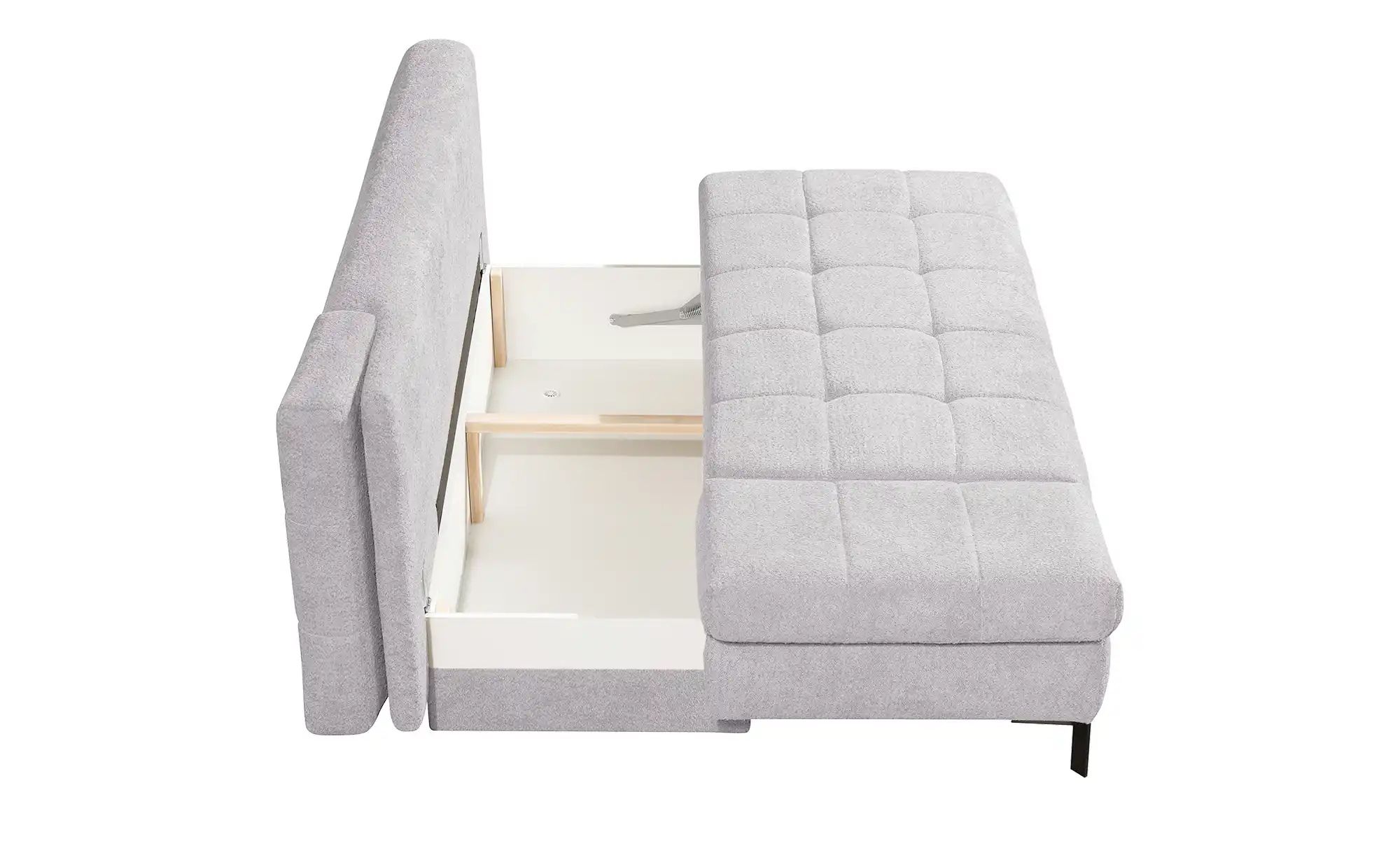 Thumbnail - Querschläfer aus Bouclé Sammy ¦ grau ¦ Maße (cm): B: 206 H: 98 T: 98.0 Polstermöbel > Sofas > 2-Sitzer - Höffner