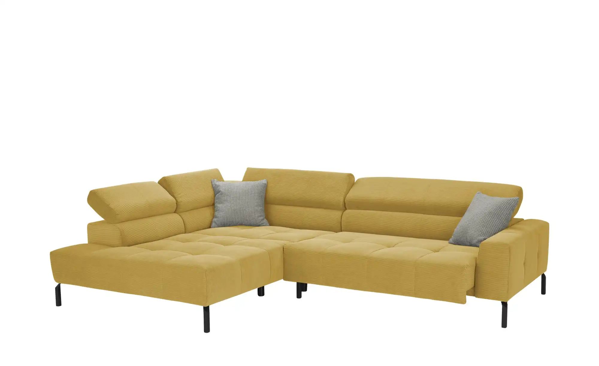 Max Schelling Ecksofa verstellbare Kopfteile MS Verve ¦ gelb ¦ Maße (cm): B günstig online kaufen