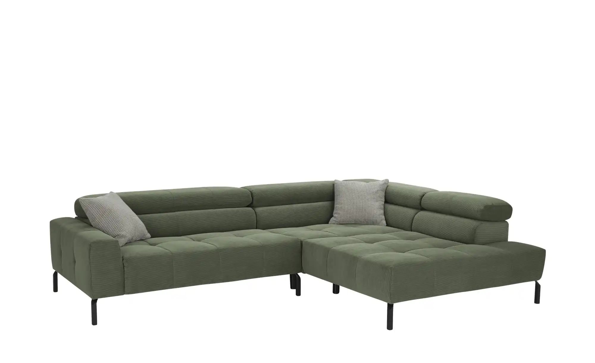 Max Schelling Ecksofa verstellbare Kopfteile MS Verve ¦ grün ¦ Maße (cm): B günstig online kaufen
