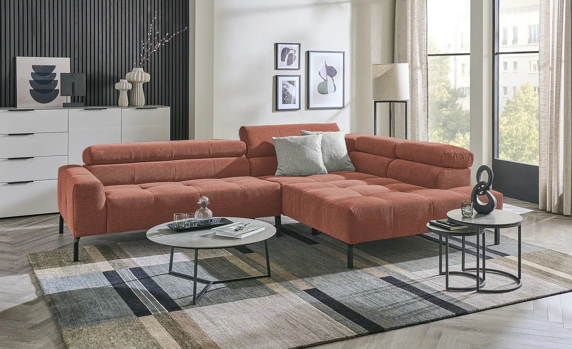 Thumbnail - Max Schelling Ecksofa verstellbare Kopfteile MS Verve ¦ braun ¦ Maße (cm): B: 311 H: 88 T: 219.0 Polstermöbel > Sofas > ...