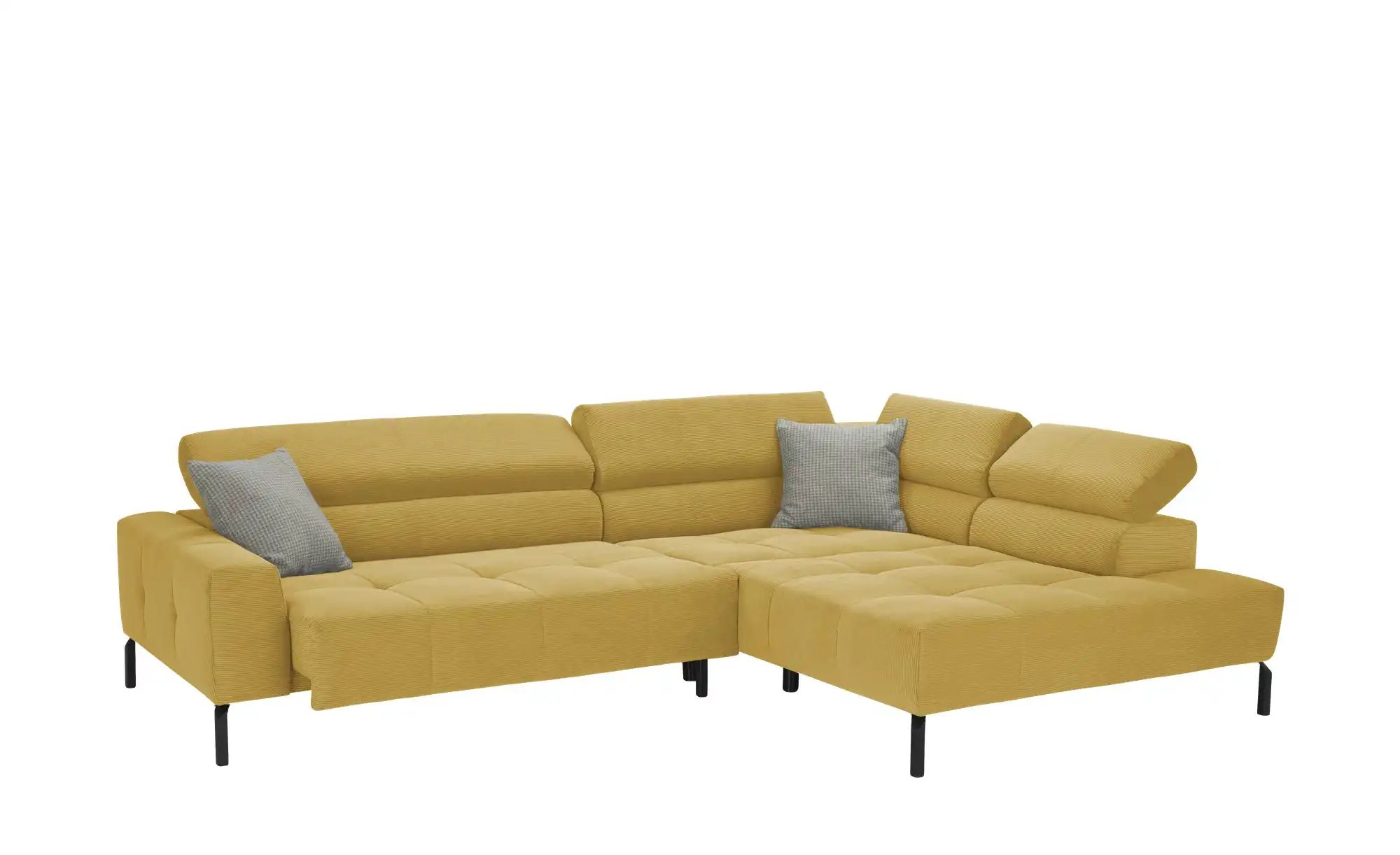 Max Schelling Ecksofa verstellbare Kopfteile MS Verve ¦ gelb ¦ Maße (cm): B günstig online kaufen