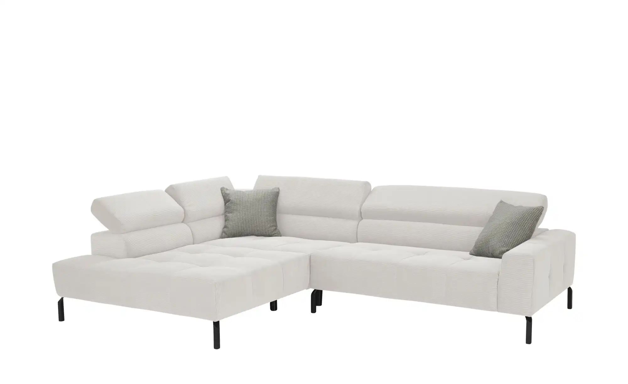 Max Schelling Ecksofa verstellbare Kopfteile MS Verve ¦ grau ¦ Maße (cm): B günstig online kaufen