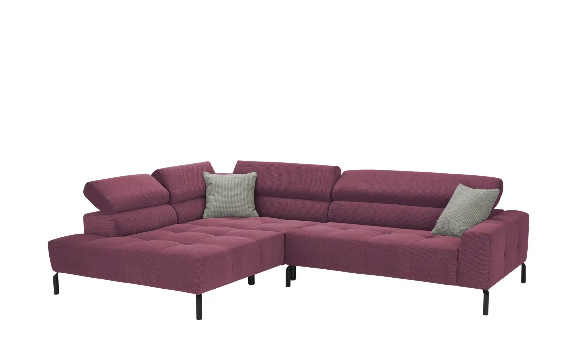 Thumbnail - Max Schelling Ecksofa verstellbare Kopfteile MS Verve ¦ lila/violett ¦ Maße (cm): B: 311 H: 88 T: 219.0 Polstermöbel > S...