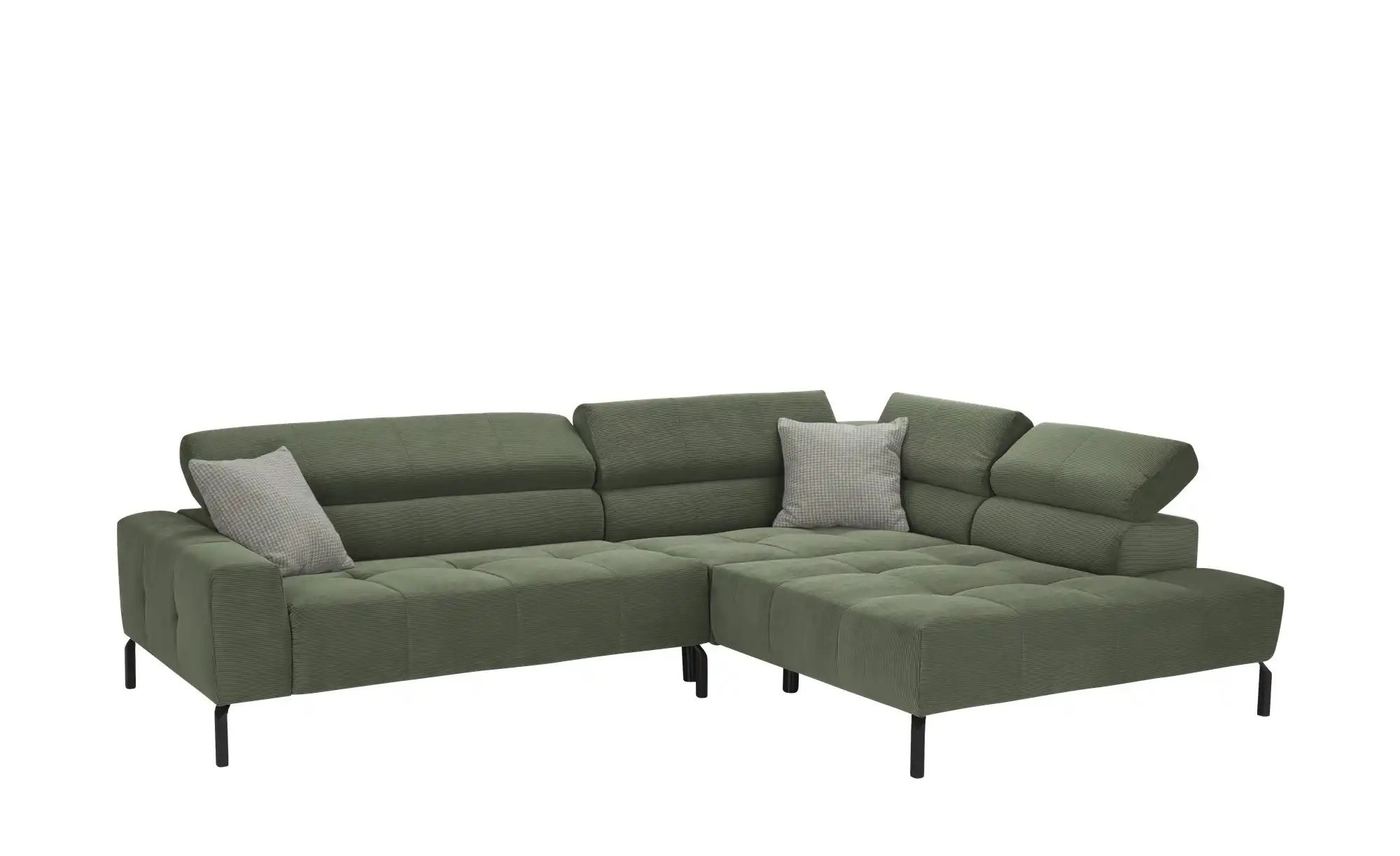 Max Schelling Ecksofa verstellbare Kopfteile MS Verve ¦ grün ¦ Maße (cm): B günstig online kaufen