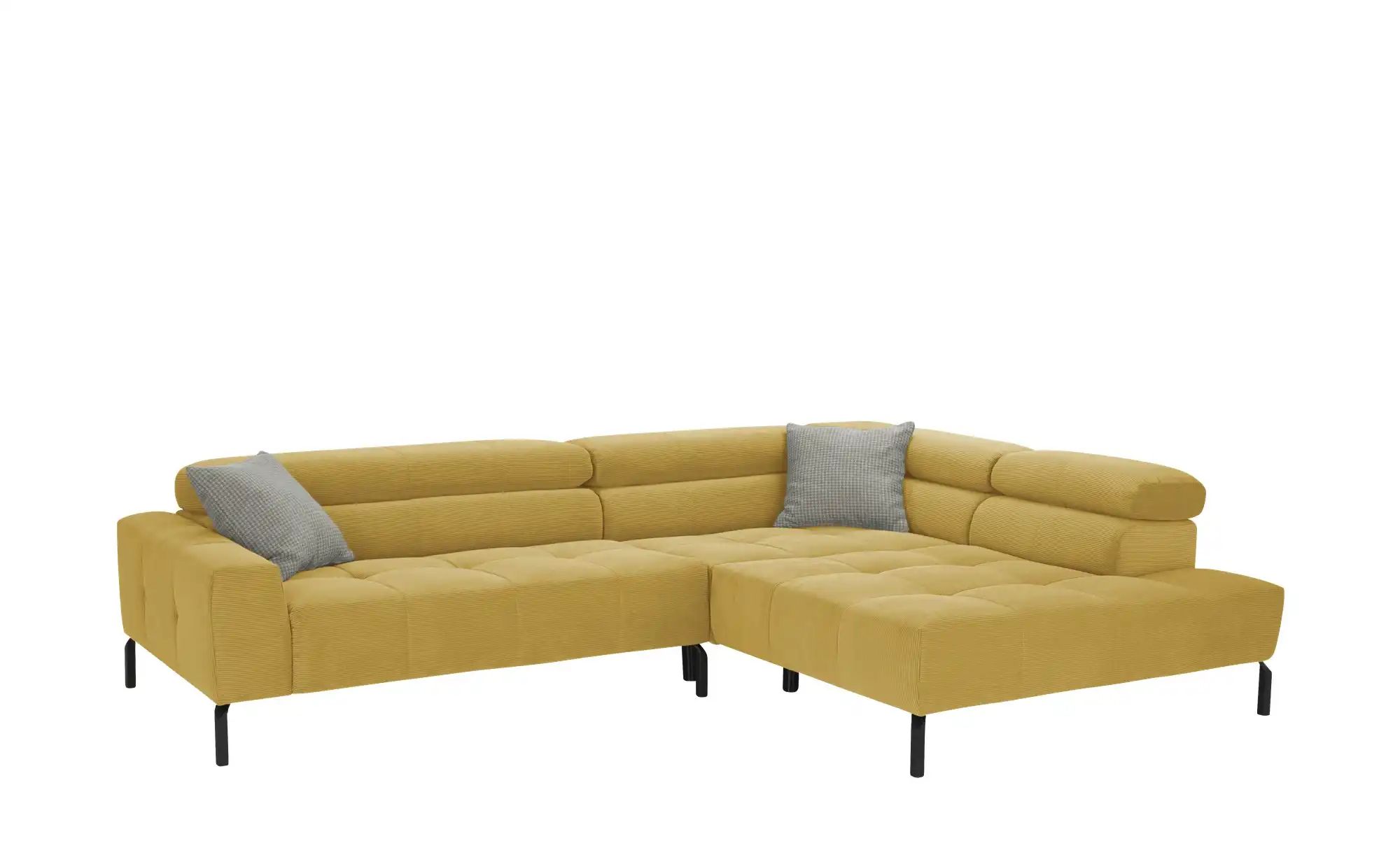 Max Schelling Ecksofa verstellbare Kopfteile MS Verve ¦ gelb ¦ Maße (cm): B günstig online kaufen