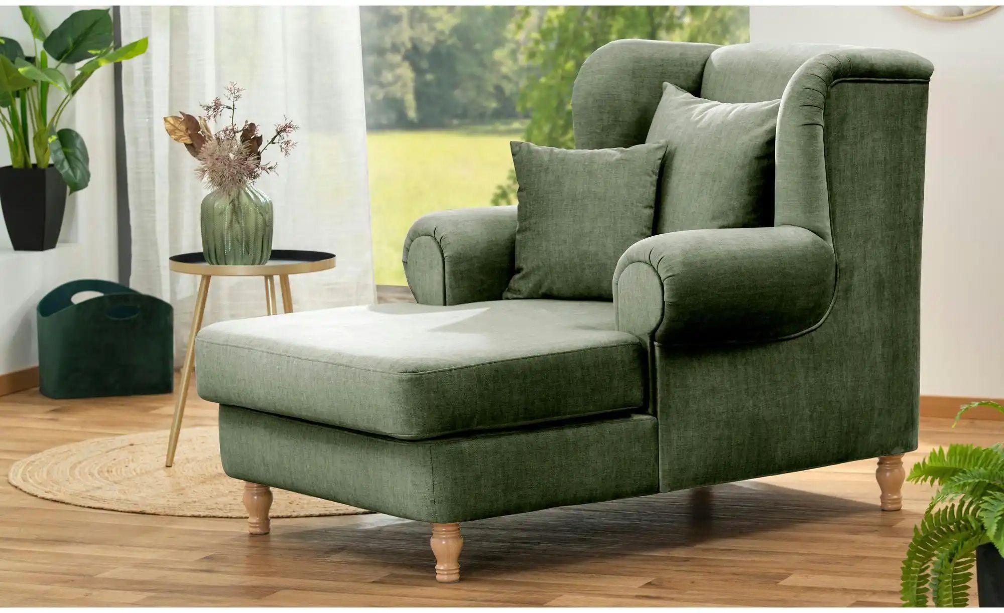 Thumbnail - Max Winzer Big-Sessel  Mareille ¦ grün ¦ Maße (cm): B: 103 H: 103 Polstermöbel > Sessel > Ohrensessel - Höffner