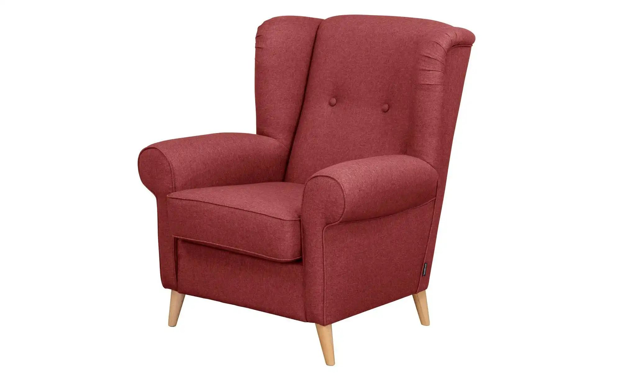 Max Winzer Sessel  Anton ¦ rot ¦ Maße (cm): B: 88 H: 99 Polstermöbel > Sess günstig online kaufen