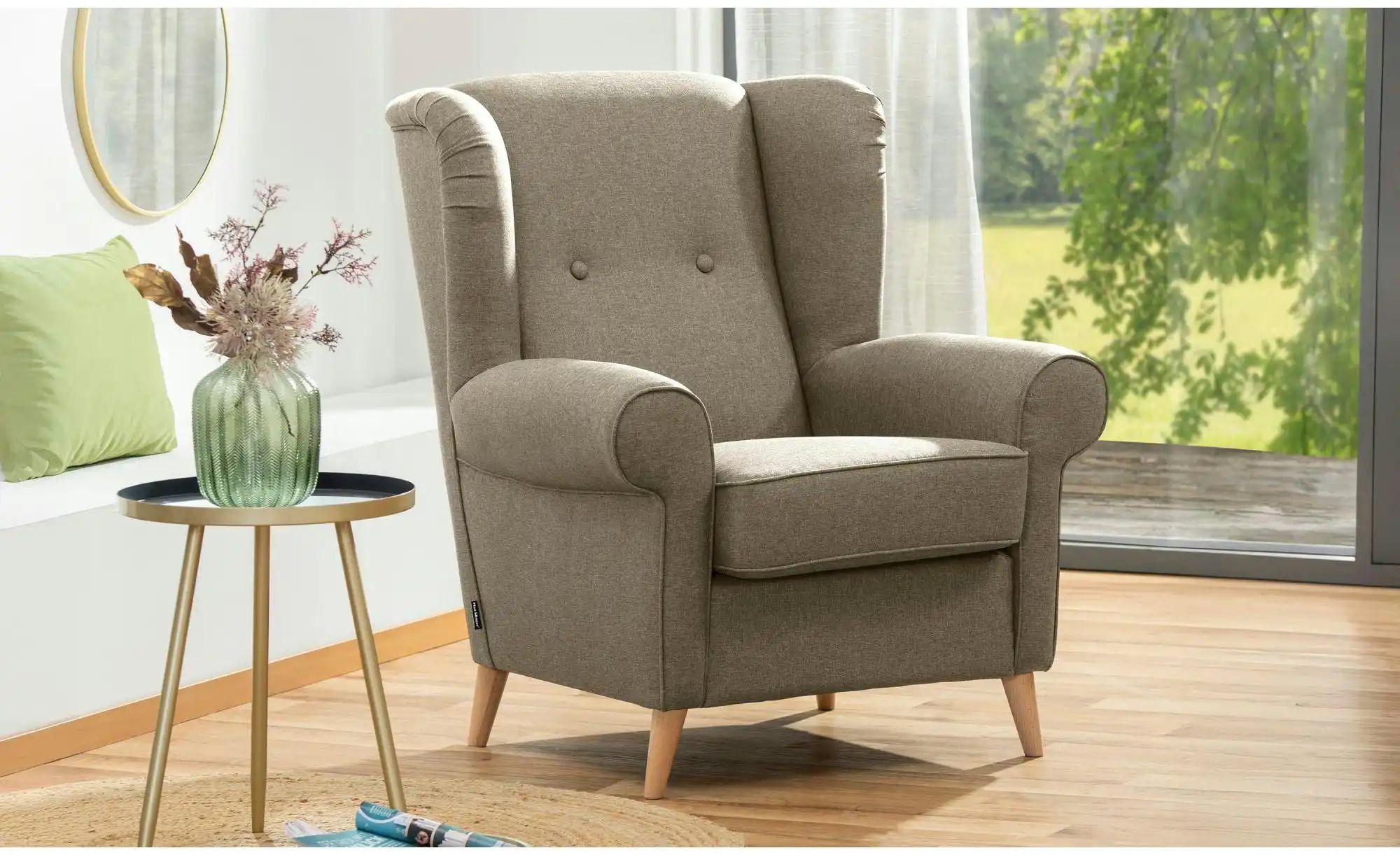 Thumbnail - Max Winzer Sessel Anton ¦ beige ¦ Maße (cm): B: 88 H: 99 Polstermöbel > Sessel > Ohrensessel - Höffner