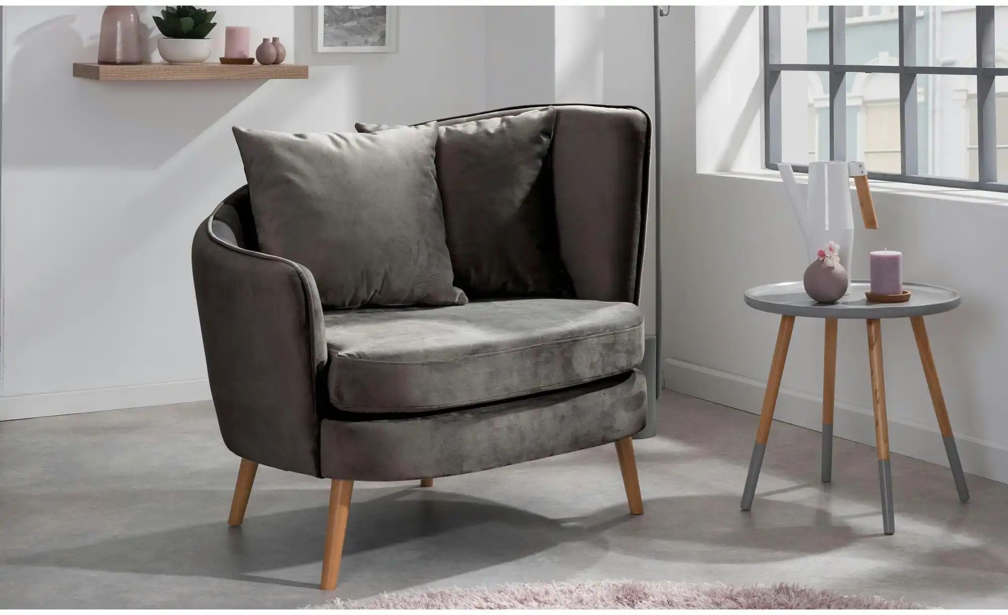 Max Winzer Sessel  Miranda ¦ schwarz ¦ Maße (cm): B: 106 H: 88 Polstermöbel günstig online kaufen
