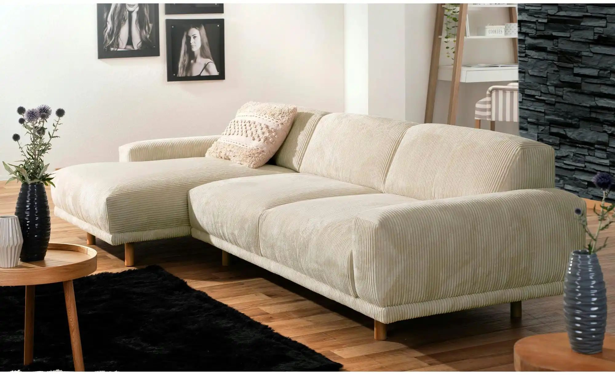 Thumbnail - Max Winzer Ecksofa Penelope ¦ creme ¦ Maße (cm): B: 283 H: 68 Polstermöbel > Sofas > Ecksofas - Höffner