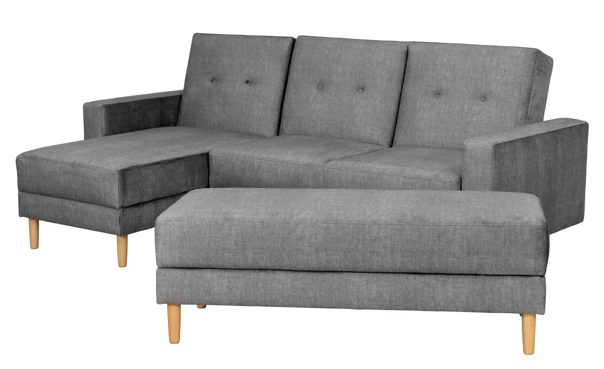 Max Winzer Ecksofa mit Hocker Just Cool ¦ schwarz ¦ Maße (cm): B: 230 H: 92 günstig online kaufen