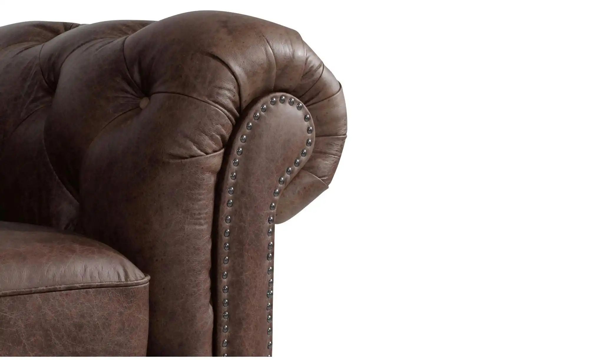 Thumbnail - Max Winzer Chesterfieldsofa  Einzelsofa ¦ braun ¦ Maße (cm): B: 196 H: 77 Polstermöbel > Sofas > 2-Sitzer - Höffner