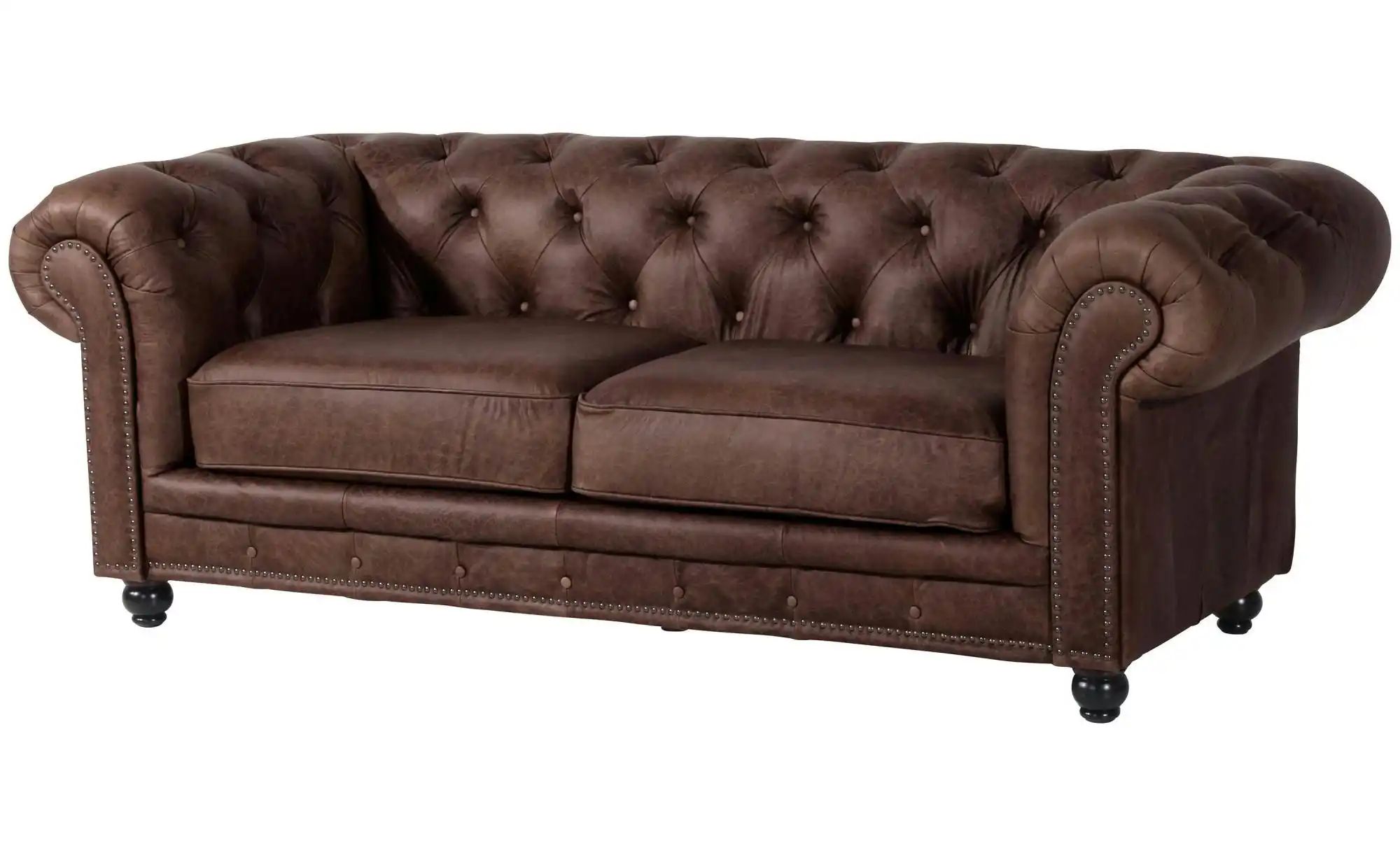 Max Winzer Chesterfieldsofa   ¦ braun ¦ Maße (cm): B: 216 H: 77 Polstermöbe günstig online kaufen