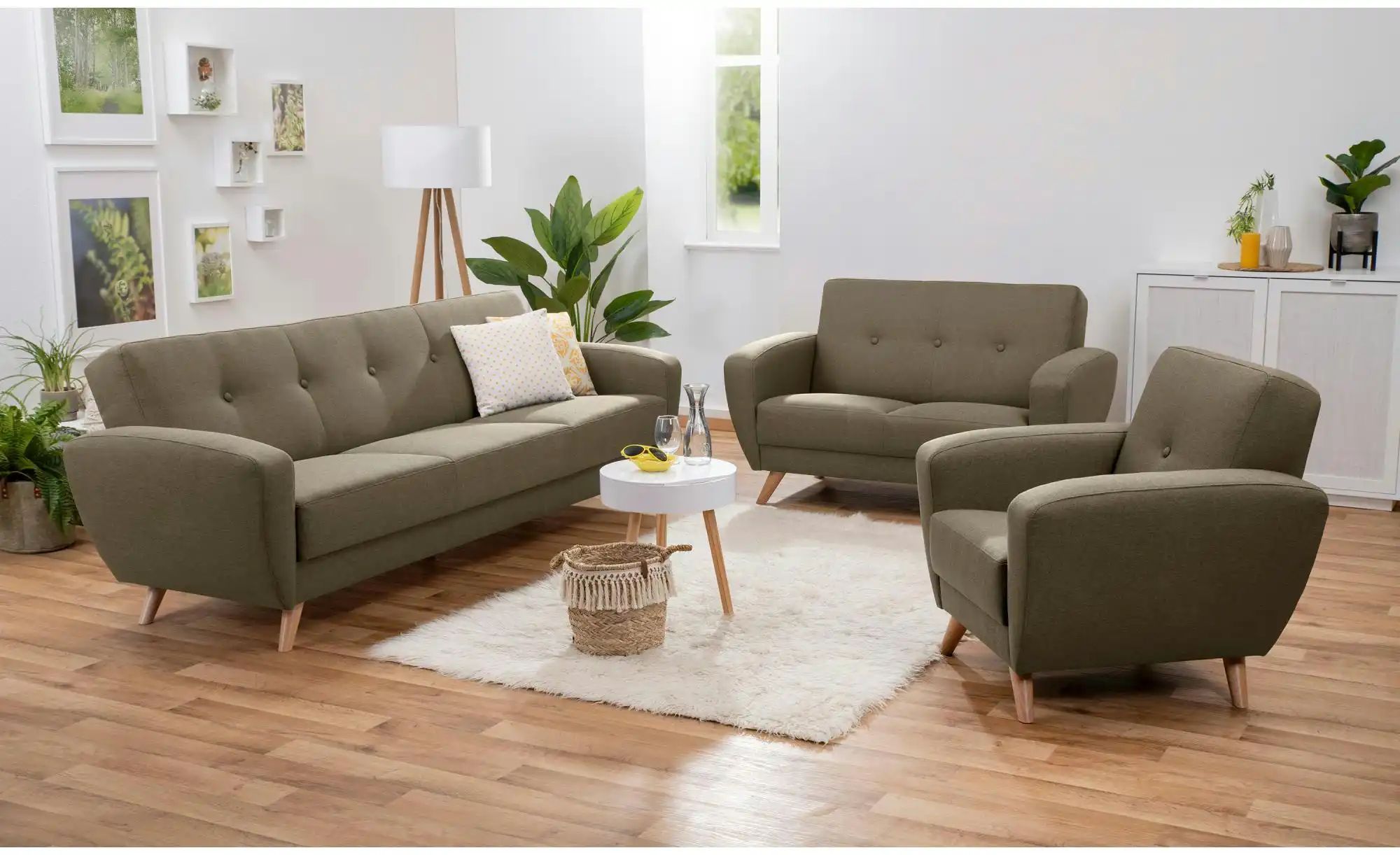 Thumbnail - Max Winzer Einzelsofa  Jerry ¦ braun ¦ Maße (cm): B: 230 H: 85 Polstermöbel > Sofas > 3-Sitzer - Höffner