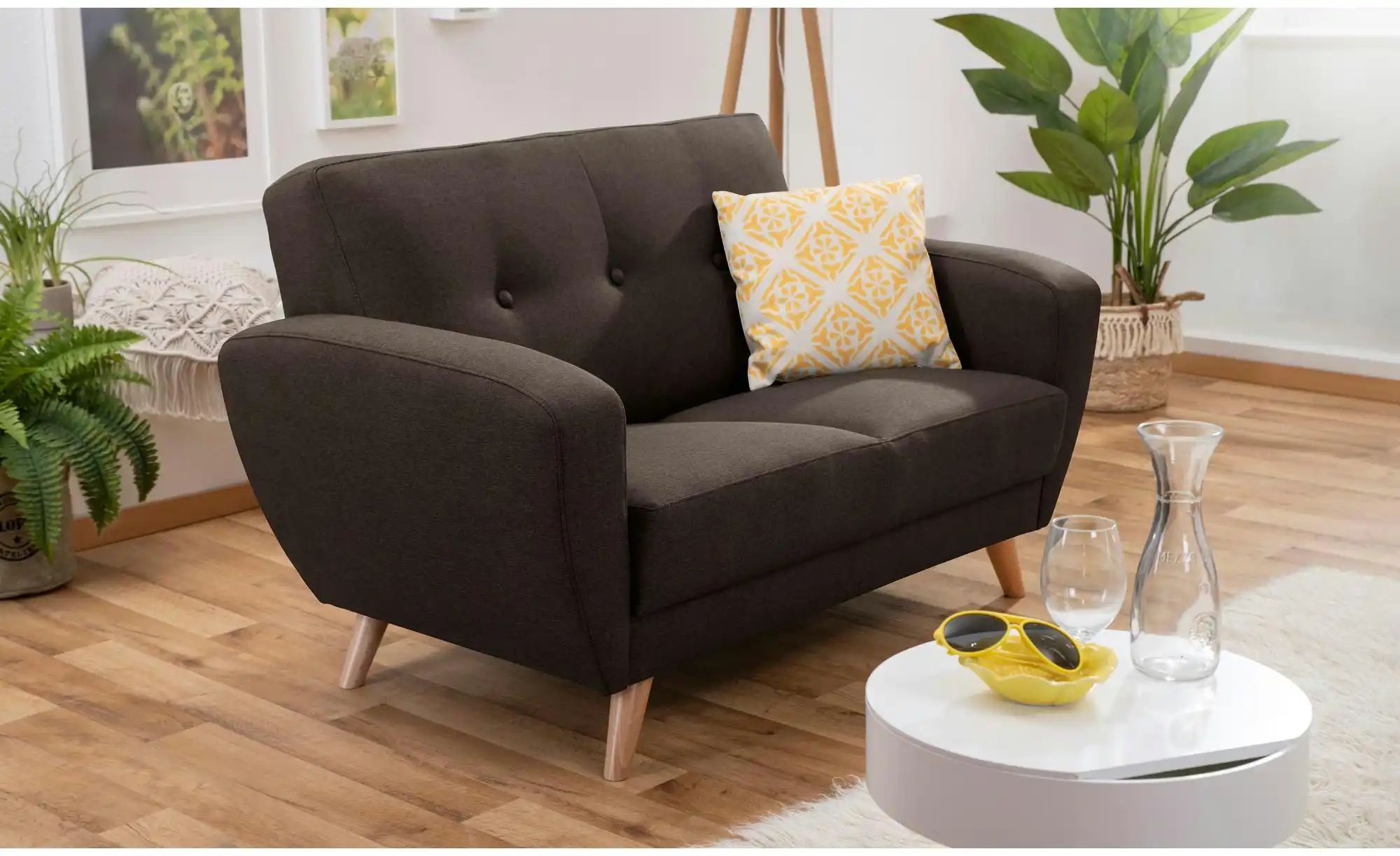 Thumbnail - Max Winzer Einzelsofa  Jerry ¦ braun ¦ Maße (cm): B: 136 H: 85 Polstermöbel > Sofas > 2-Sitzer - Höffner