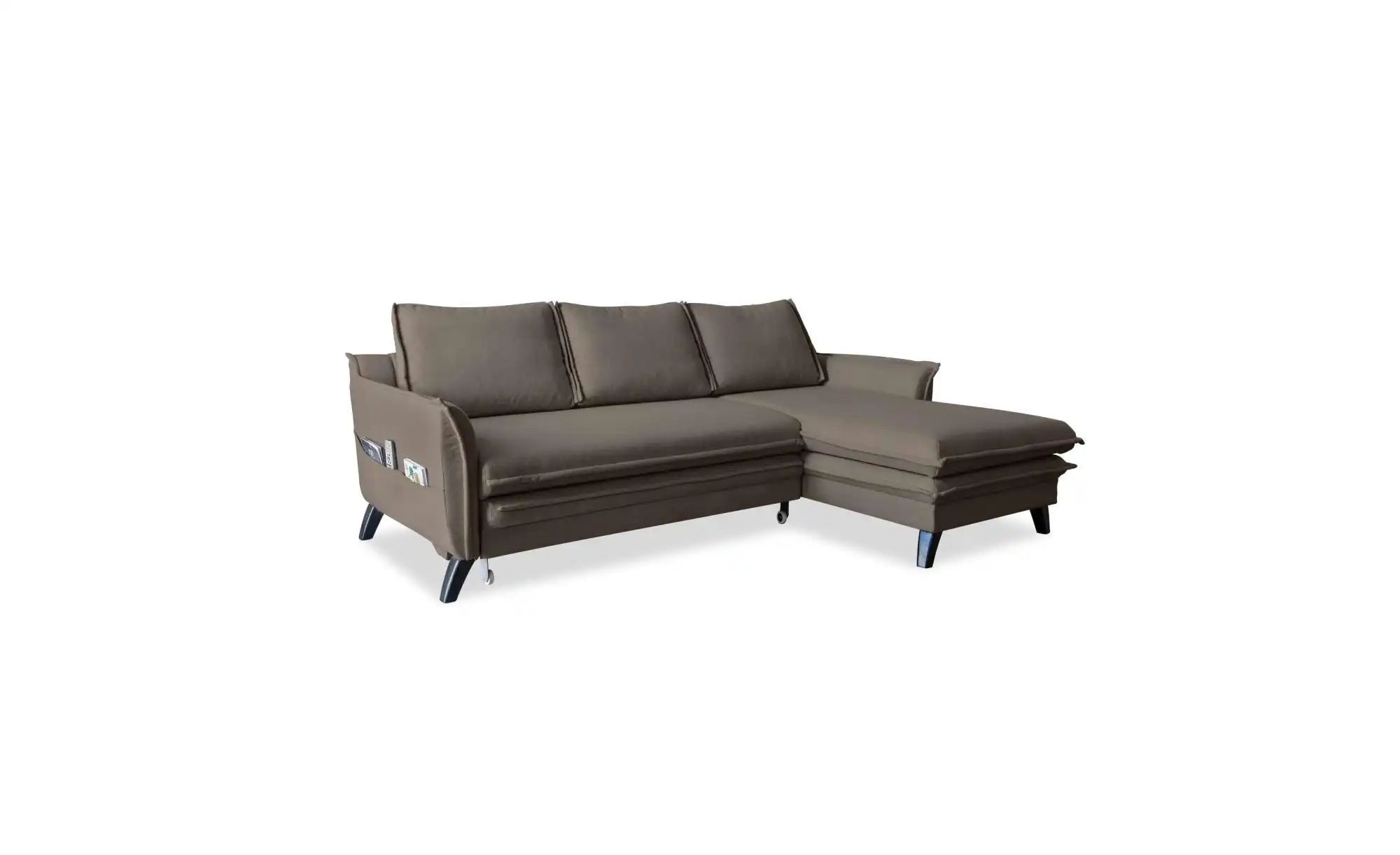 Miuform Ecksofa mit Schlaffunktion Charming Charlie ¦ braun ¦ Maße (cm): B: günstig online kaufen