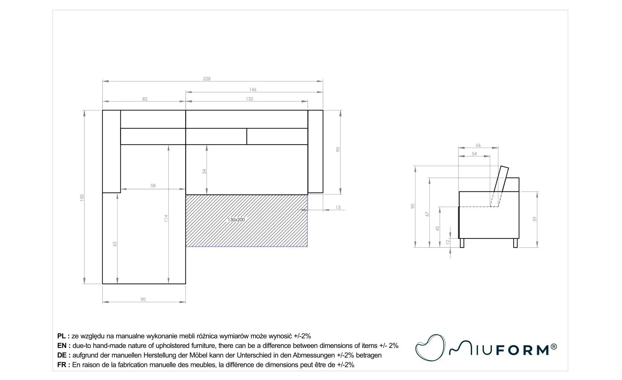 Thumbnail - Miuform Ecksofa mit Schlaffunktion Charming Charlie ¦ grau ¦ Maße (cm): B: 228 H: 90 Polstermöbel > Sofas > Ecksofas - H...
