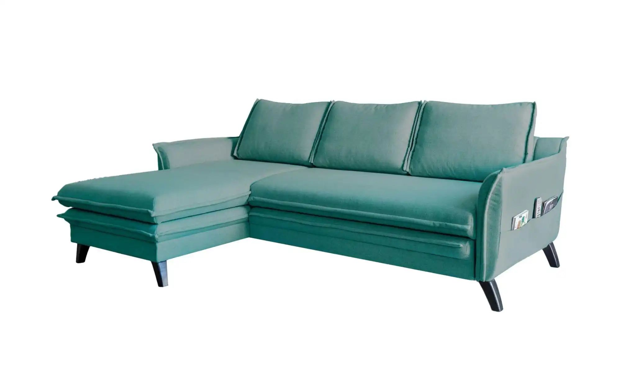 Miuform Ecksofa mit Schlaffunktion Charming Charlie ¦ blau ¦ Maße (cm): B: günstig online kaufen