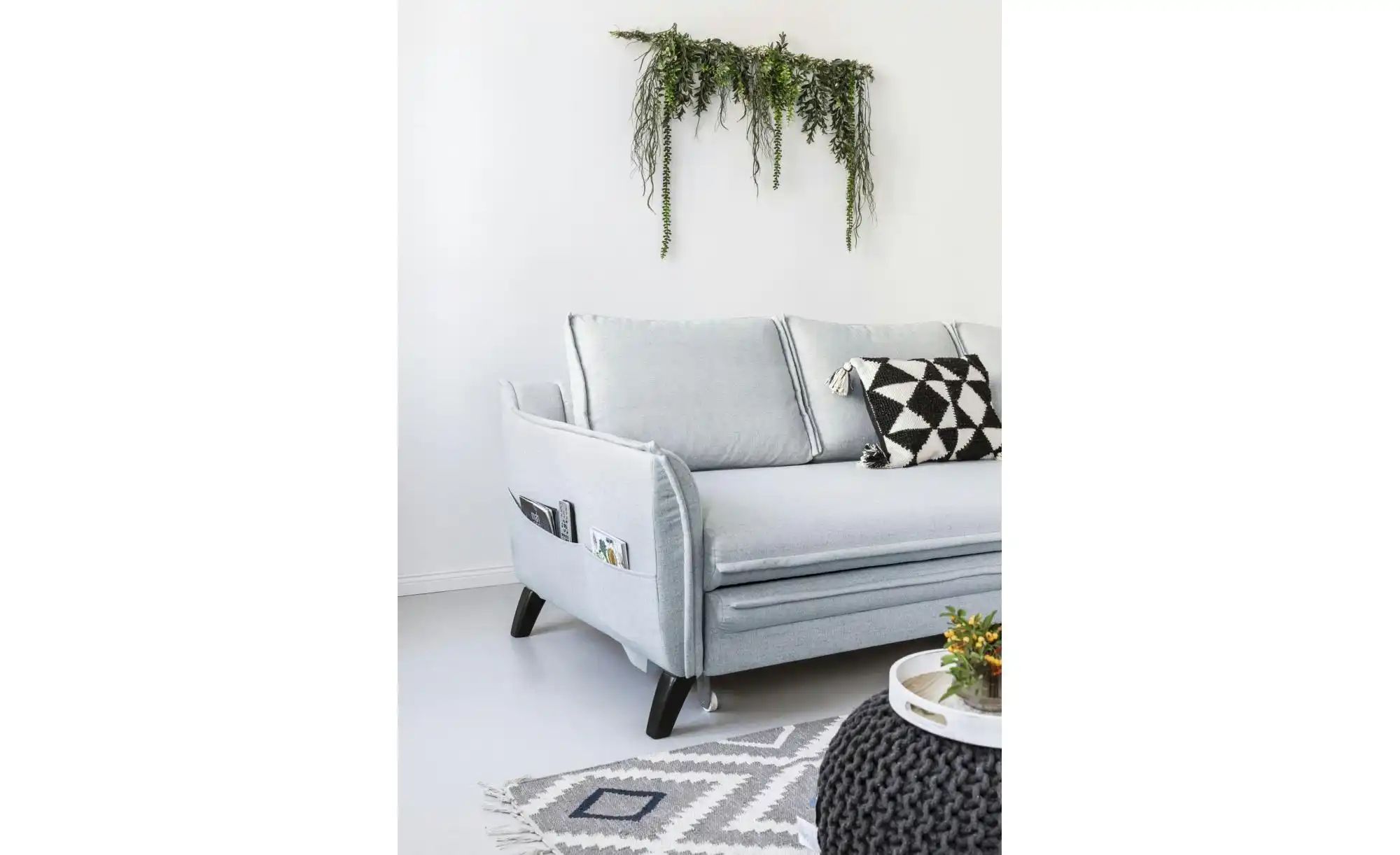 Miuform Ecksofa mit Schlaffunktion Charming Charlie ¦ grau ¦ Maße (cm): B: günstig online kaufen