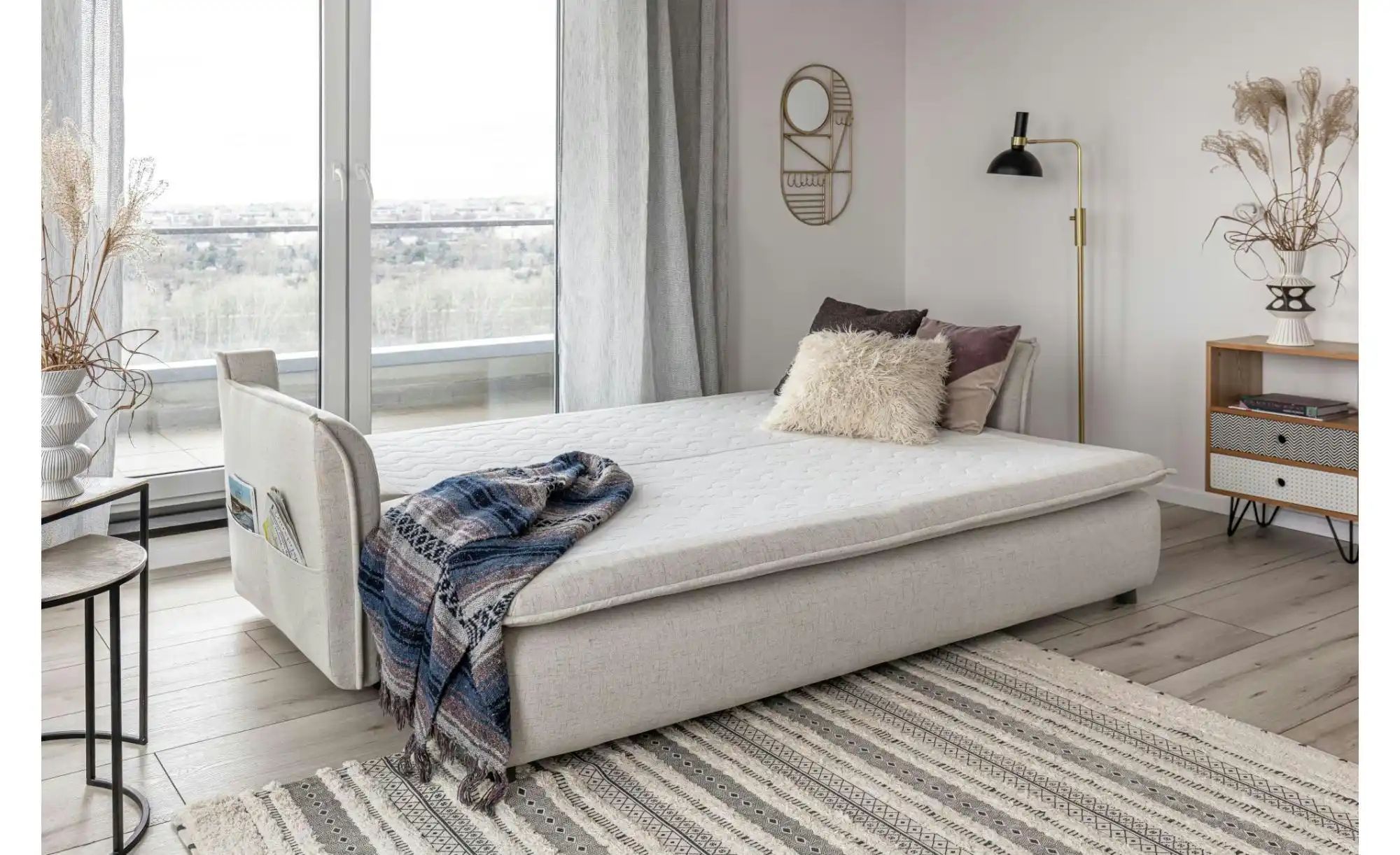 Miuform Einzelsofa mit Schlaffunktion Charming Charlie ¦ beige ¦ Maße (cm): günstig online kaufen
