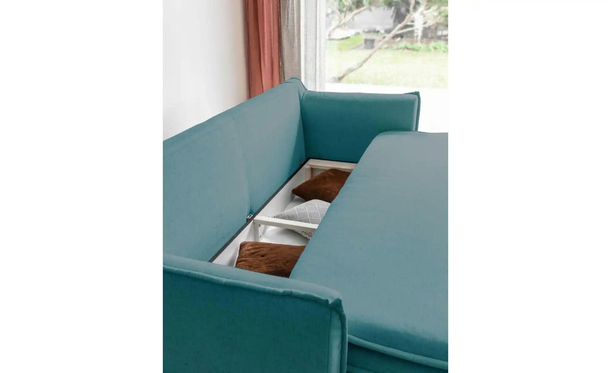 Miuform Einzelsofa mit Schlaffunktion Charming Charlie  ¦ türkis/petrol ¦ M günstig online kaufen